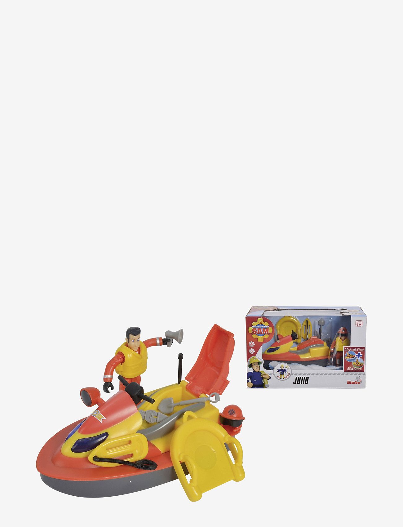 Simba Toys - Fireman Sam Juno, Jet Ski incl. Figurine - både - yellow - 0