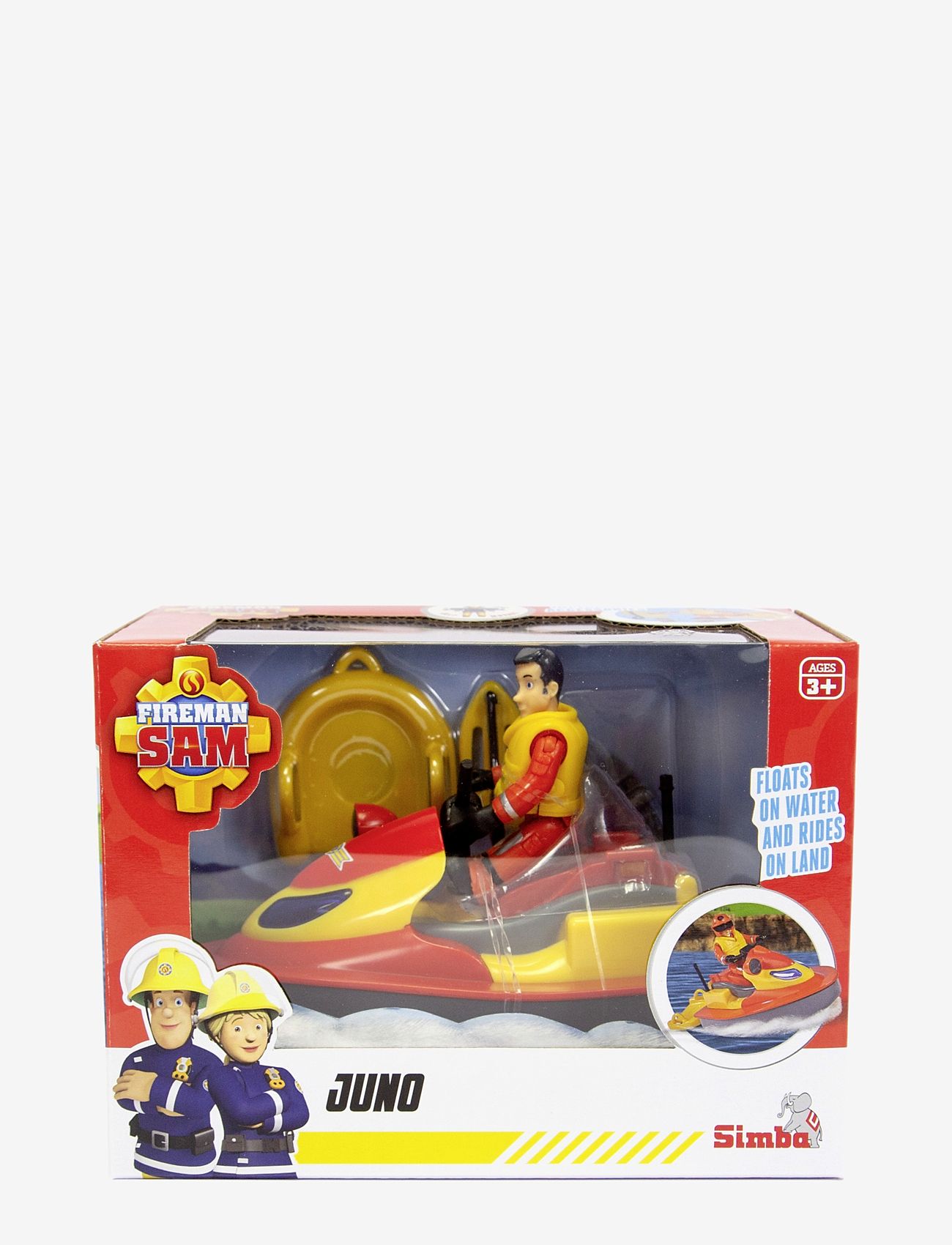 Simba Toys - Fireman Sam Juno, Jet Ski incl. Figurine - både - yellow - 1