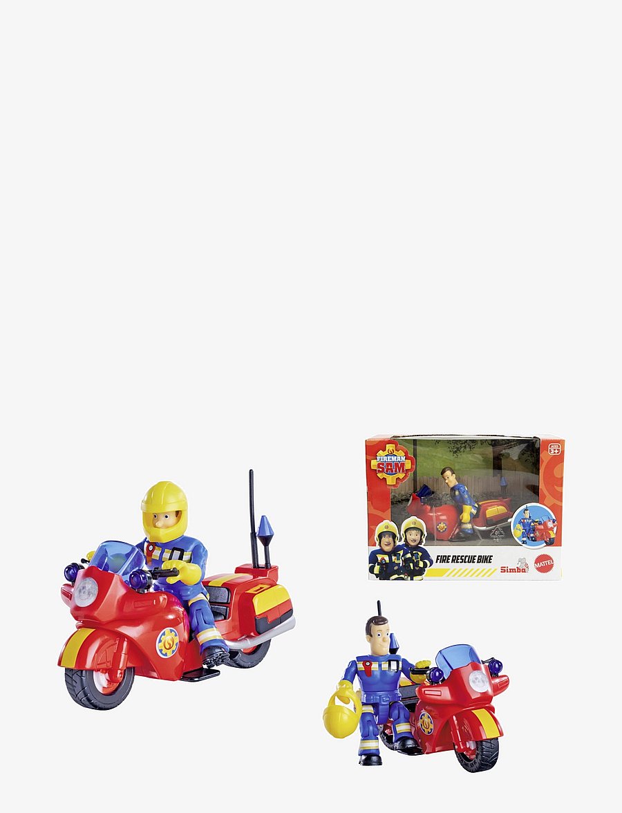 Tuletõrjuja Sam - Brandman Sam Brandkårsmotorcykel med Figur - filmid ja muinasjututegelased - multi coloured - 0