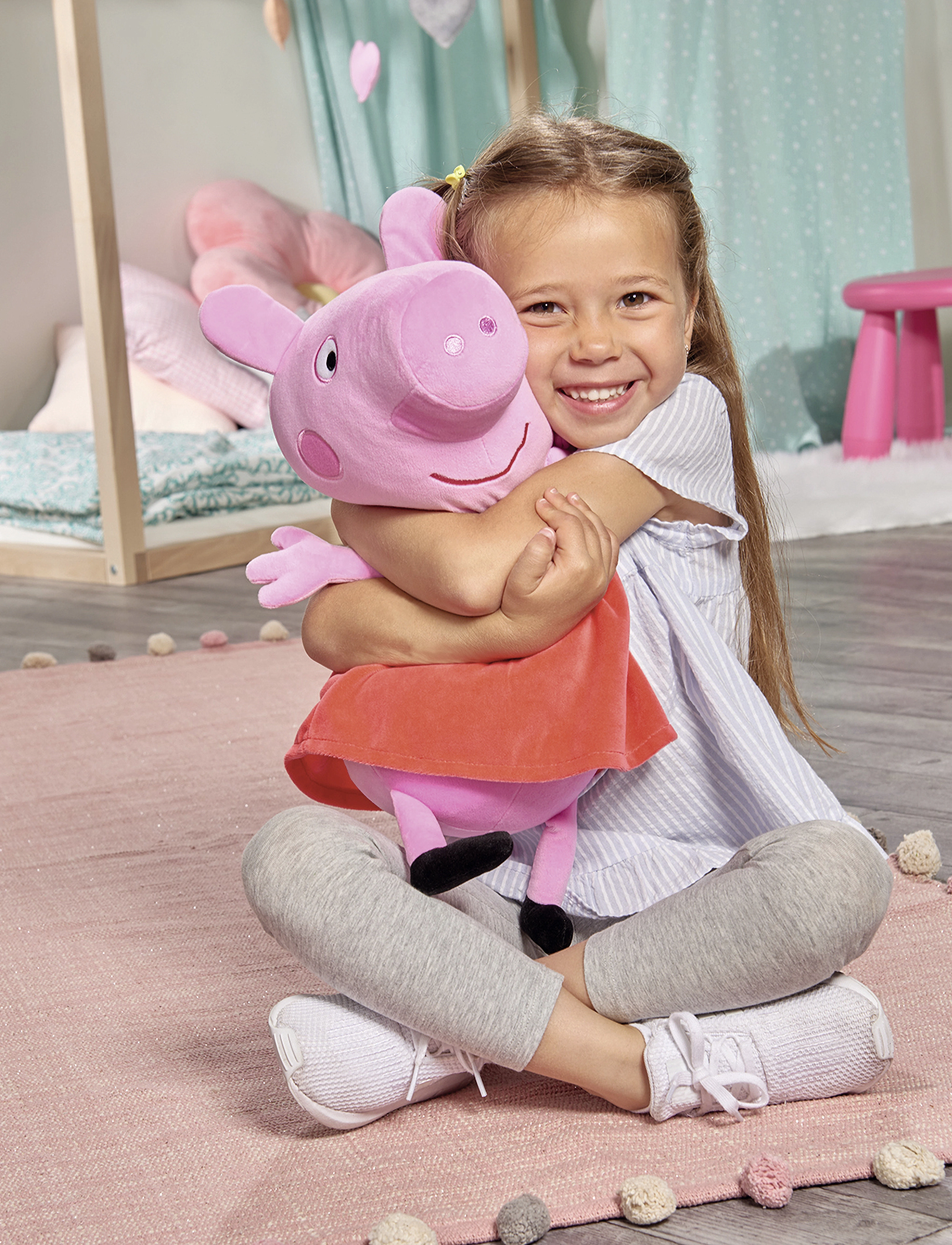 Gurli Gris Peppa Pig Plush Peppa, 33Cm, Børn, Stuffed Dyr, Pink, Str: ONE SIZE