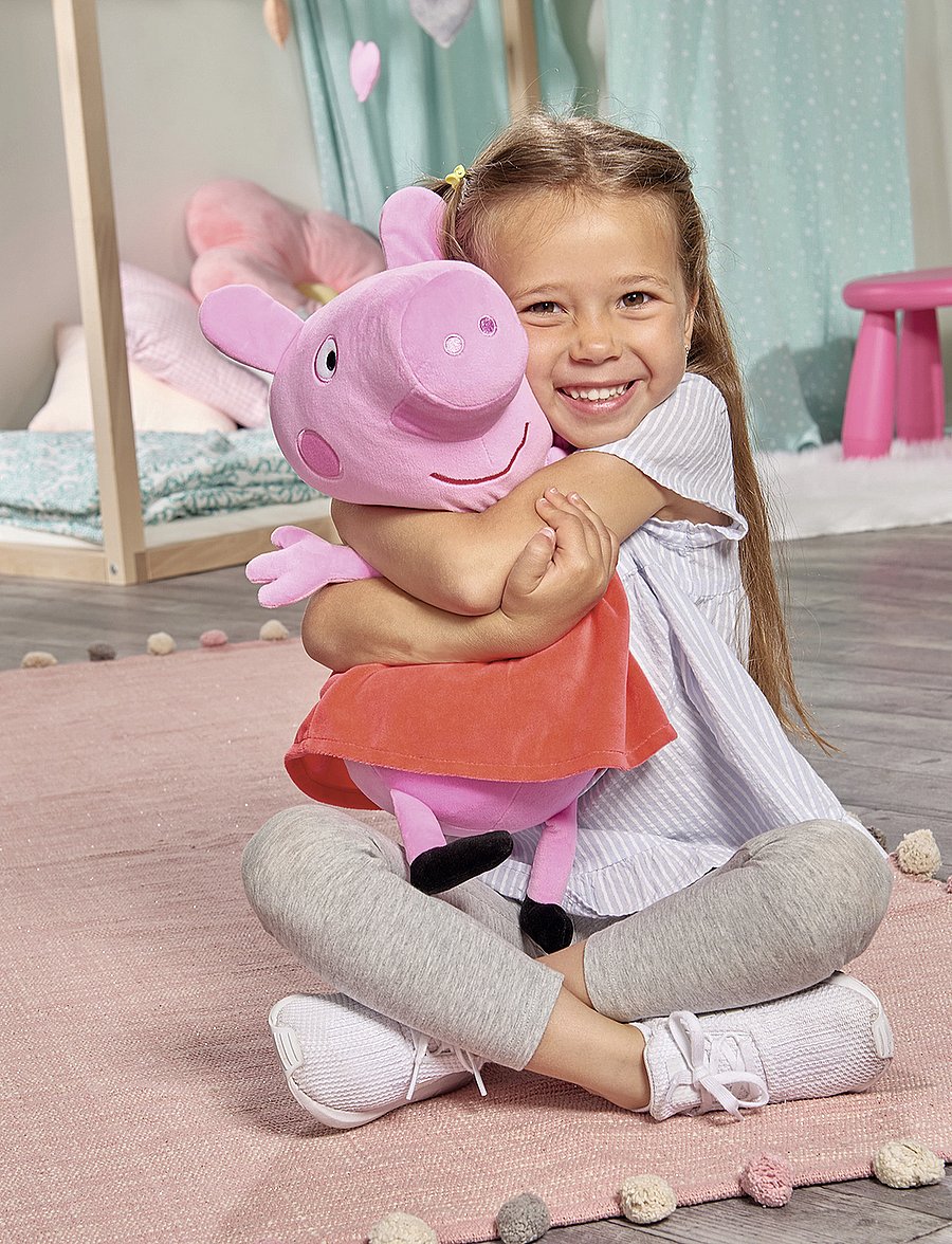 Simba Toys - Peppa Pig Plush Peppa, 33cm - die niedrigsten preise - pink - 3