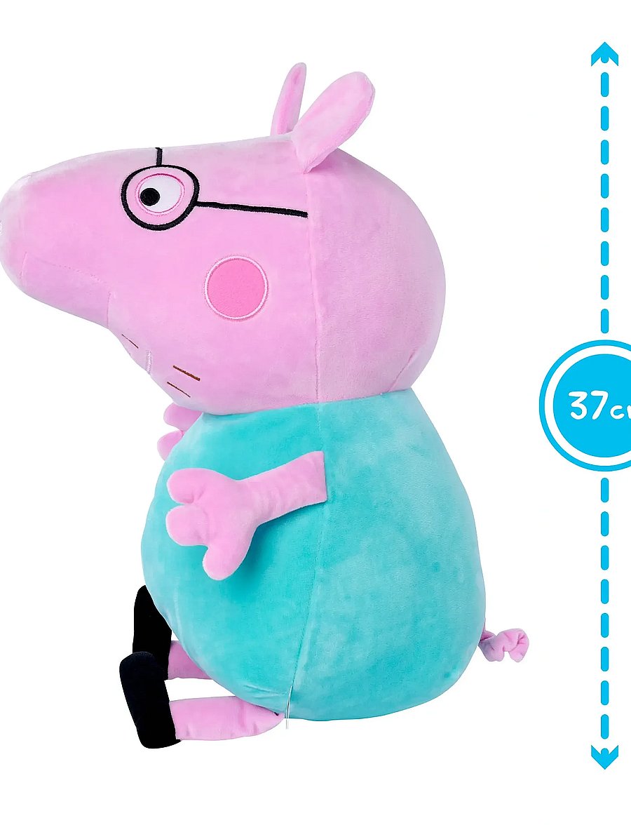 Põrsas Peppa - Peppa Pig Plush Papa Wutz, 37cm - pehmed mänguasjad - multicoloured - 4