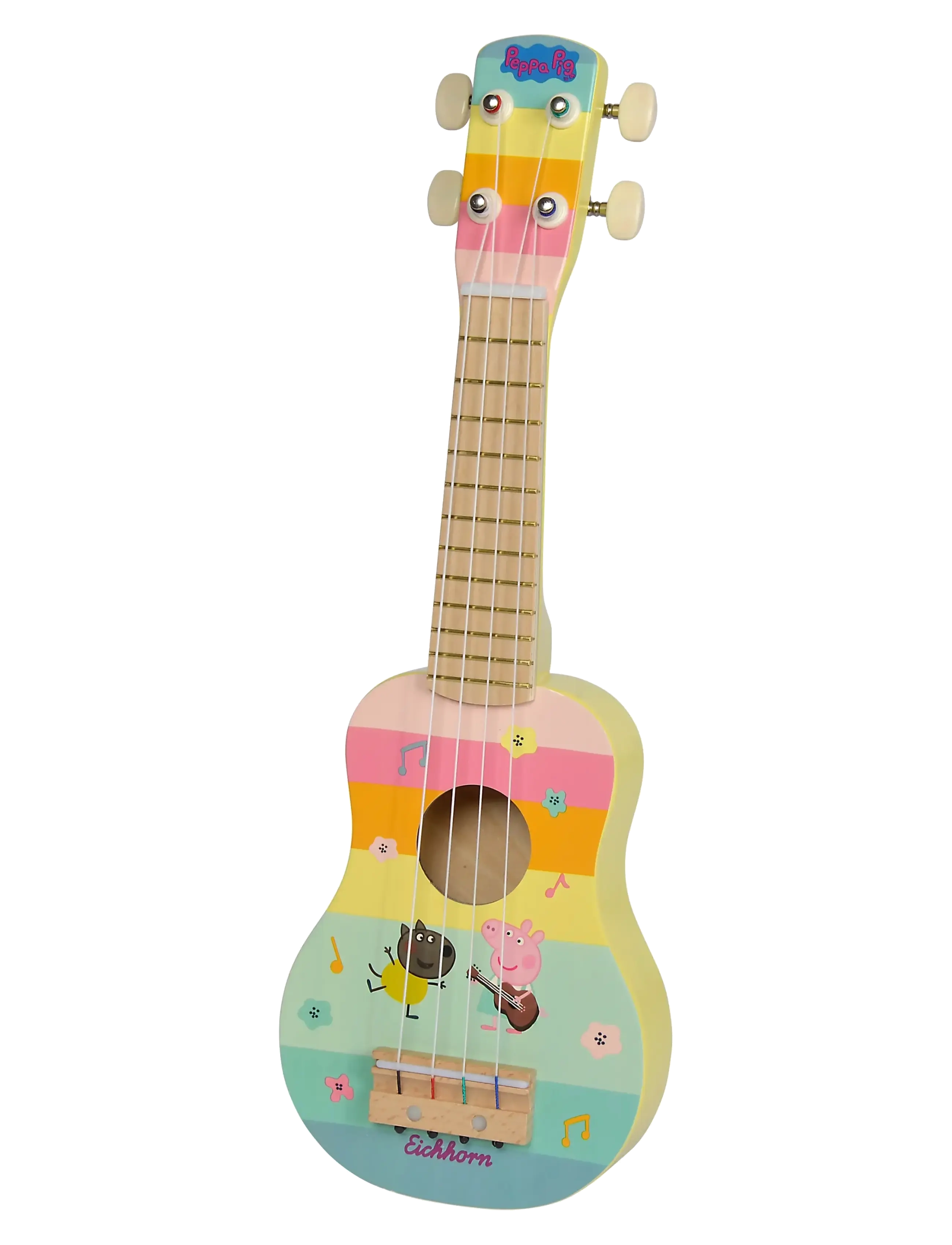 Greta gris Peppa Pig Wooden Ukulele 43cm - 4 for 3 - MULTICOLOURED / multi