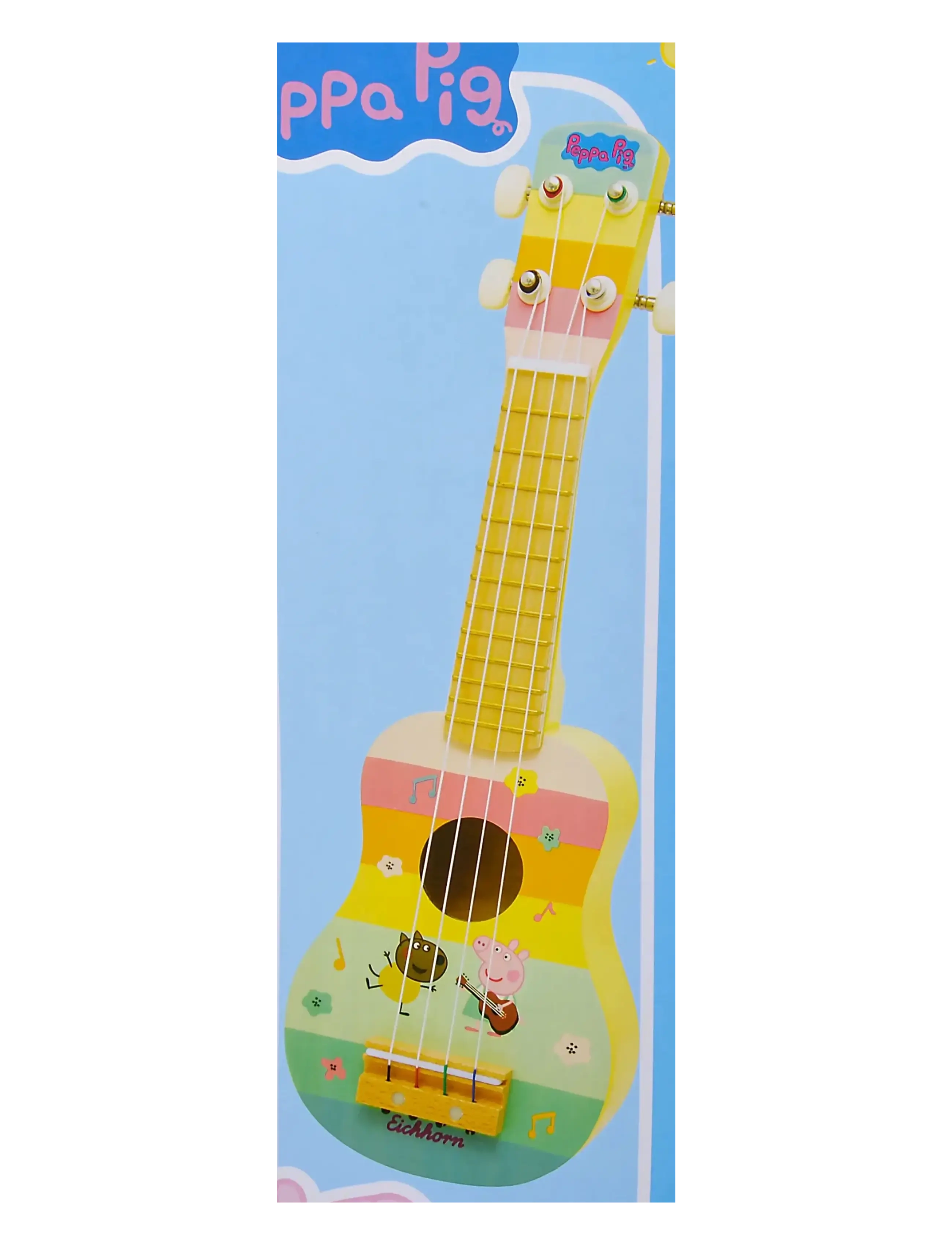 Gurli Gris - Peppa Pig Wooden Ukulele 43cm - musikinstrumenter - multicoloured - 3