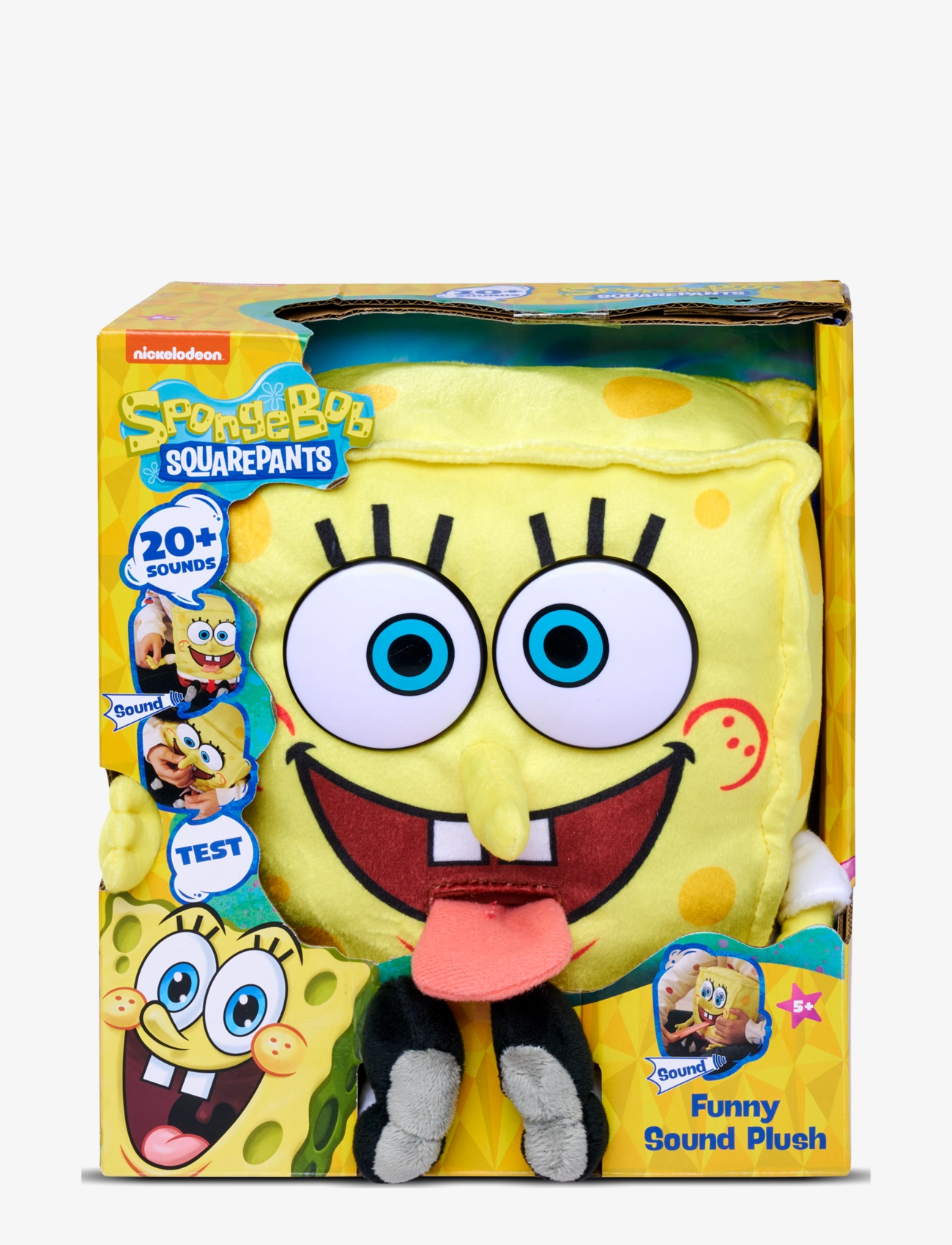 Simba Toys - SpongeBob SquarePants, SpongeBobFeature Plush (30 cm) - pluszowe zabawki - yellow - 3