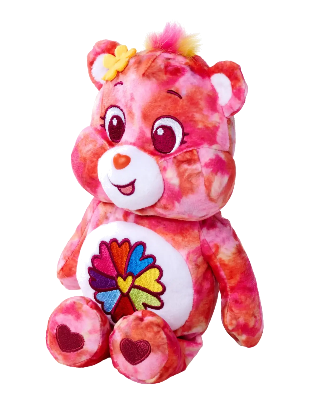 Simba Legetøj Care Bears Plush - Flower Power Bear (35 cm), One Size, Red, Soft Legetøj > Teddy Bears, Børn