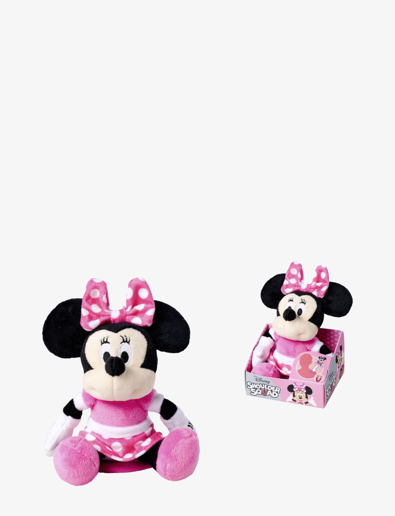 Miki Hiir - Disney Mimmi Pigg, Magnetisk Axelkompis (12 cm) - pehmed loomad - pink - 2