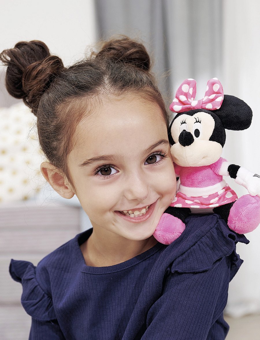Miki Hiir - Disney Mimmi Pigg, Magnetisk Axelkompis (12 cm) - pehmed loomad - pink - 0