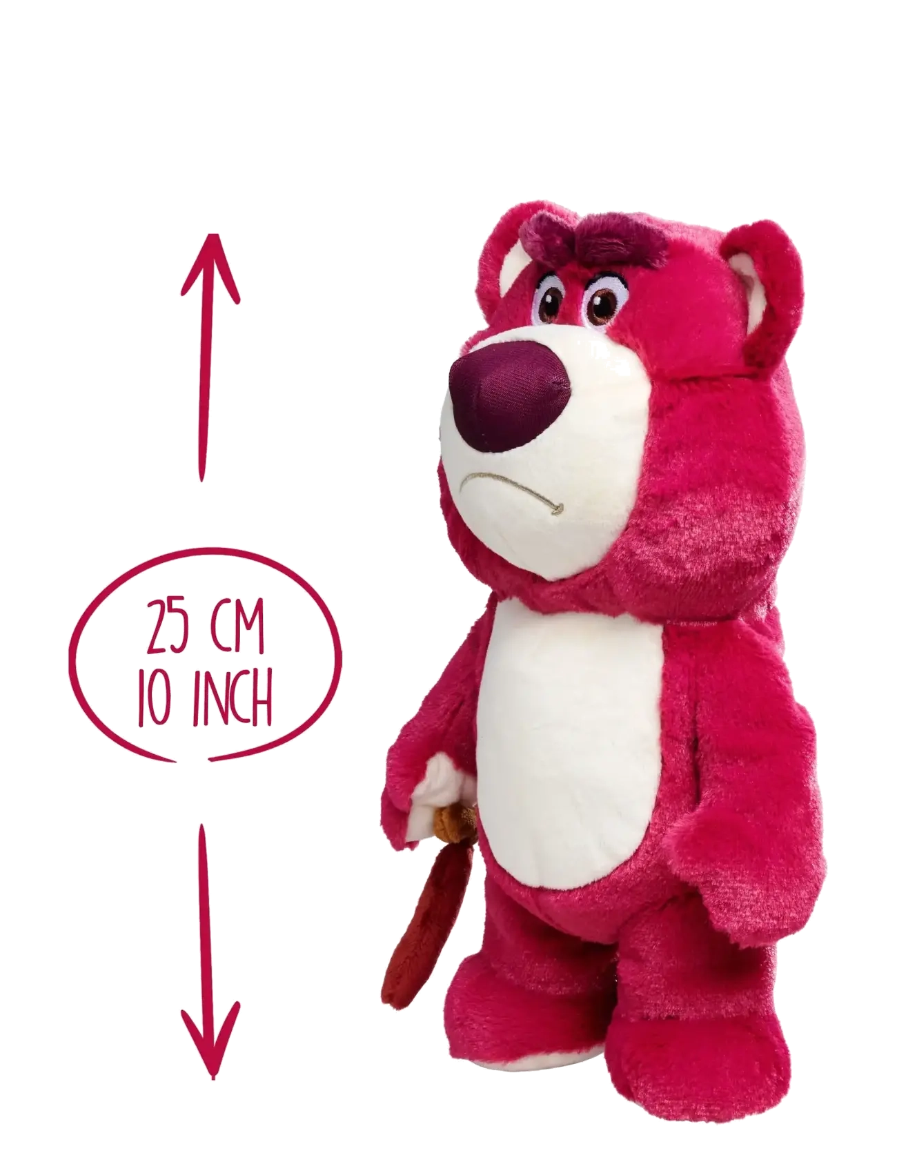 Simba Toys - Disney Pixar Lotso with walking stick Plush (25cm) - pliušiniai gyvūnai - multicolor - 4