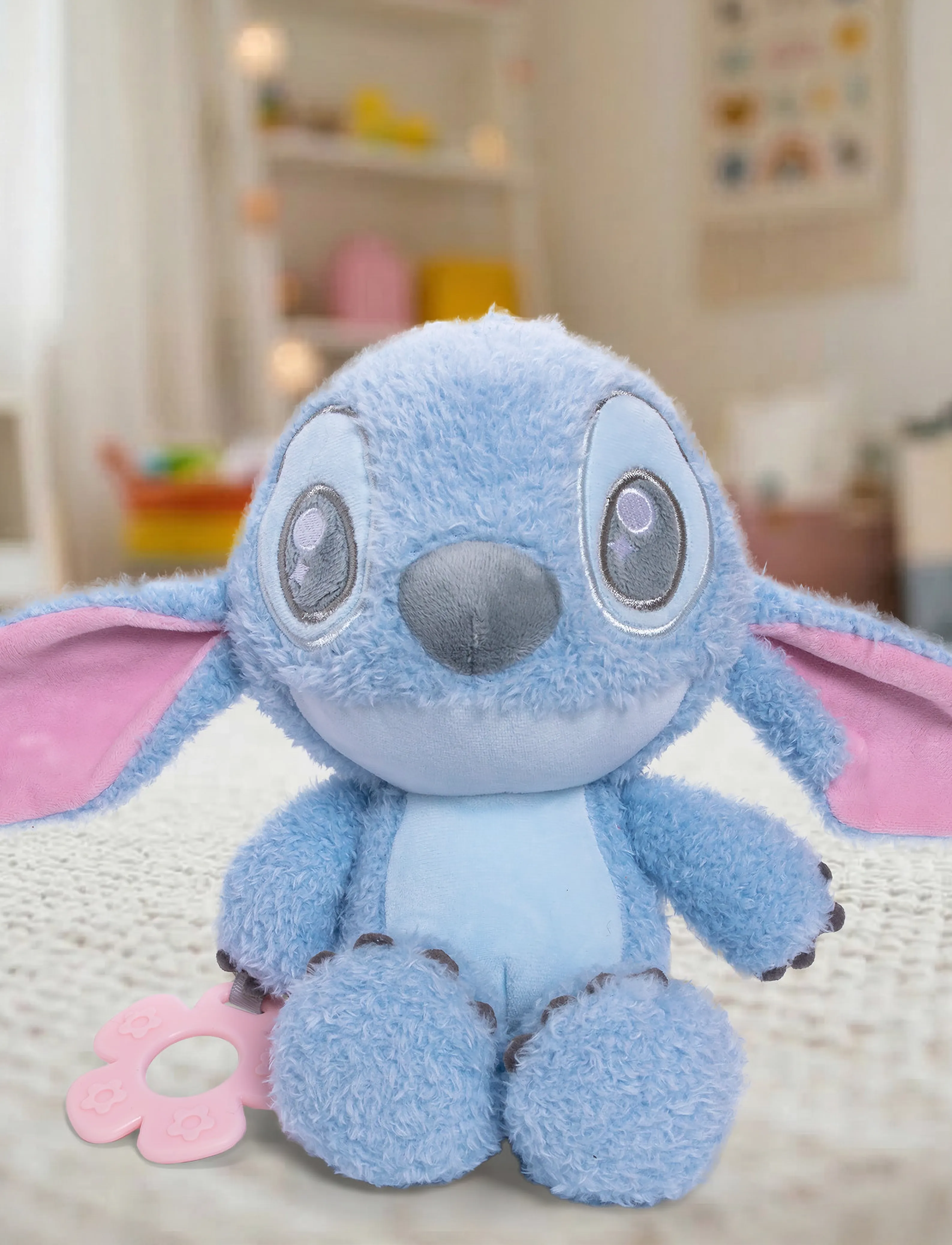 Lilo & Stitch Simba Plush - Disney – Stitch With Teether, One Size, Blue, Soft Legetøj > Stuffed Legetøj, Børn