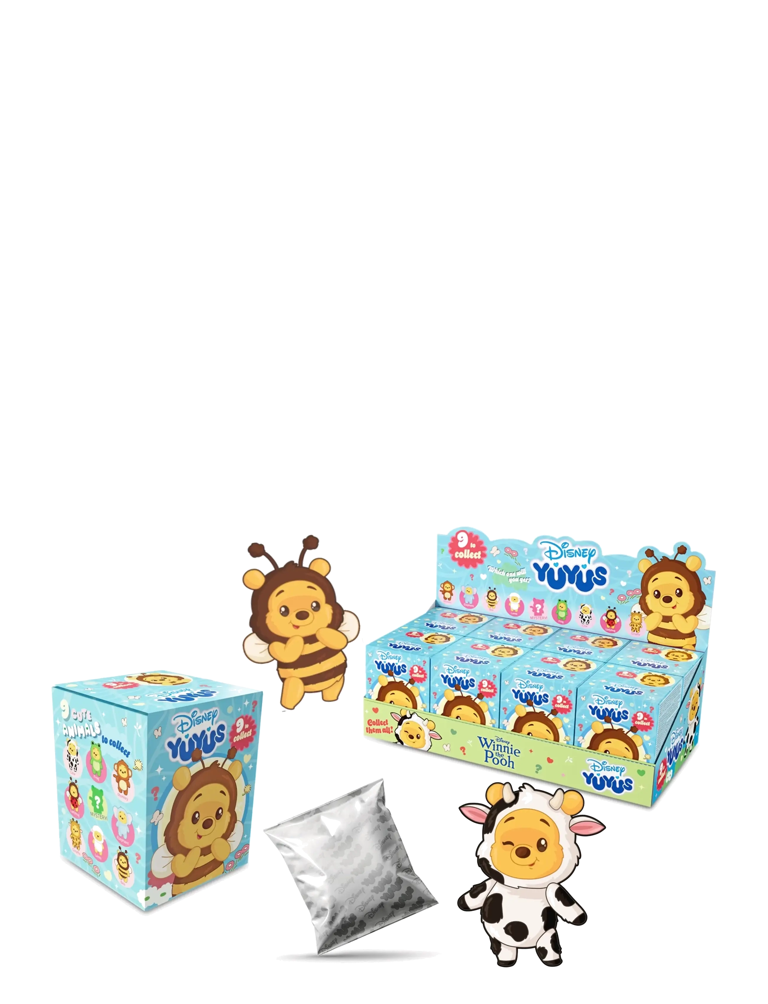Peter Plys Disney Yuyus Winnie The Pooh Plush Keyring, One Size, Playsets & Action Figures, Creme - Movies Fairy Tale Characters, Kinder