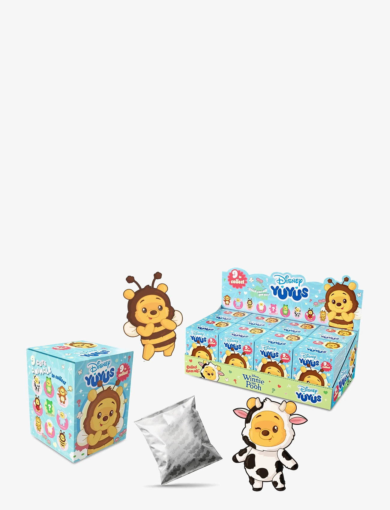 Winnie Puuh - Disney YuYus Winnie the Pooh Plush Keyring - multi coloured - 0