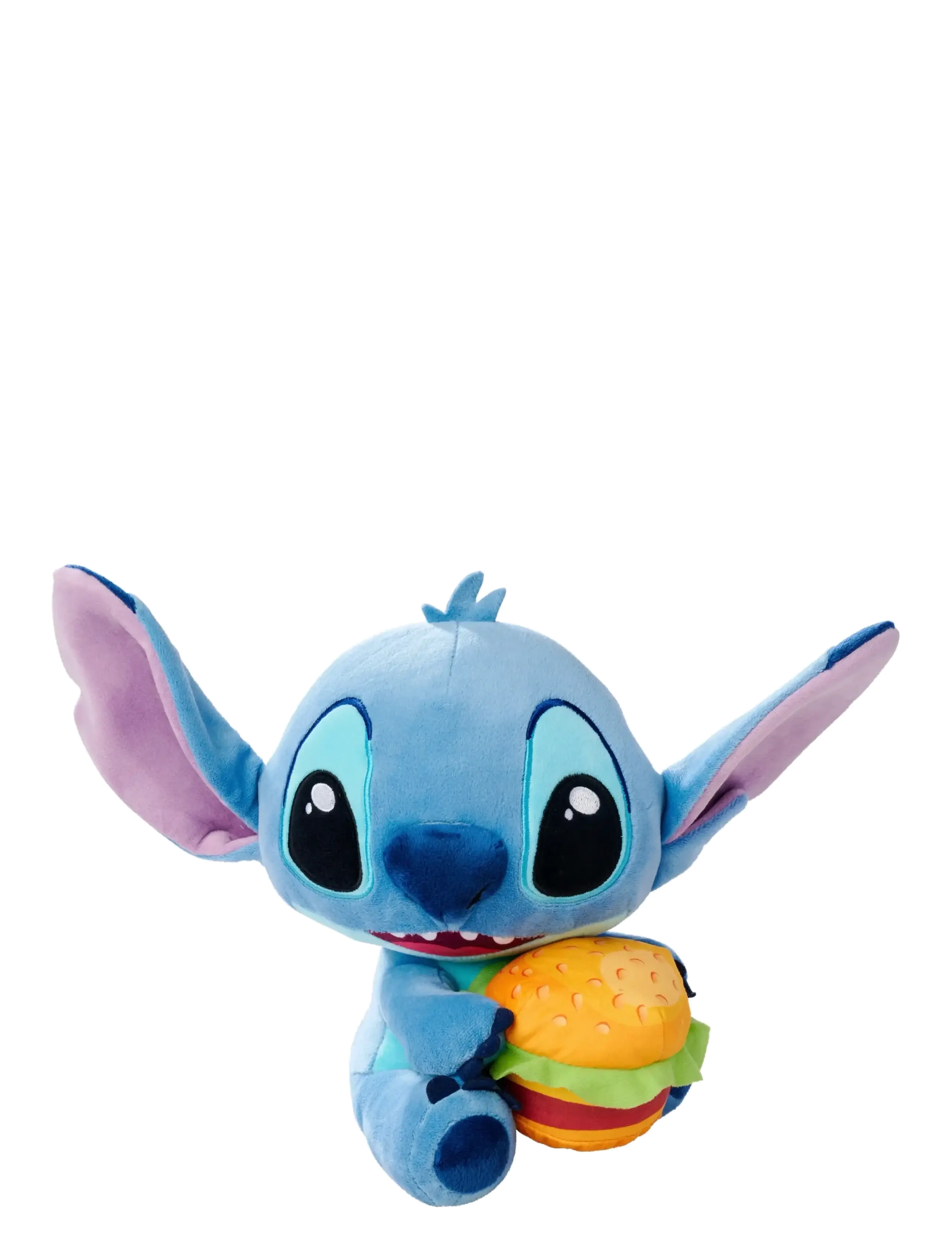 Lilo & Stitch Disney Stitch with burger Plush (25cm) - Kuscheltiere - BLUE / blue