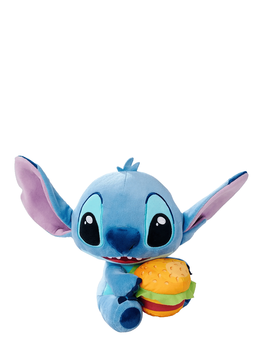 Lilo & Stitch - Disney Stitch with Burger 25 cm - kuscheltiere - blue - 1