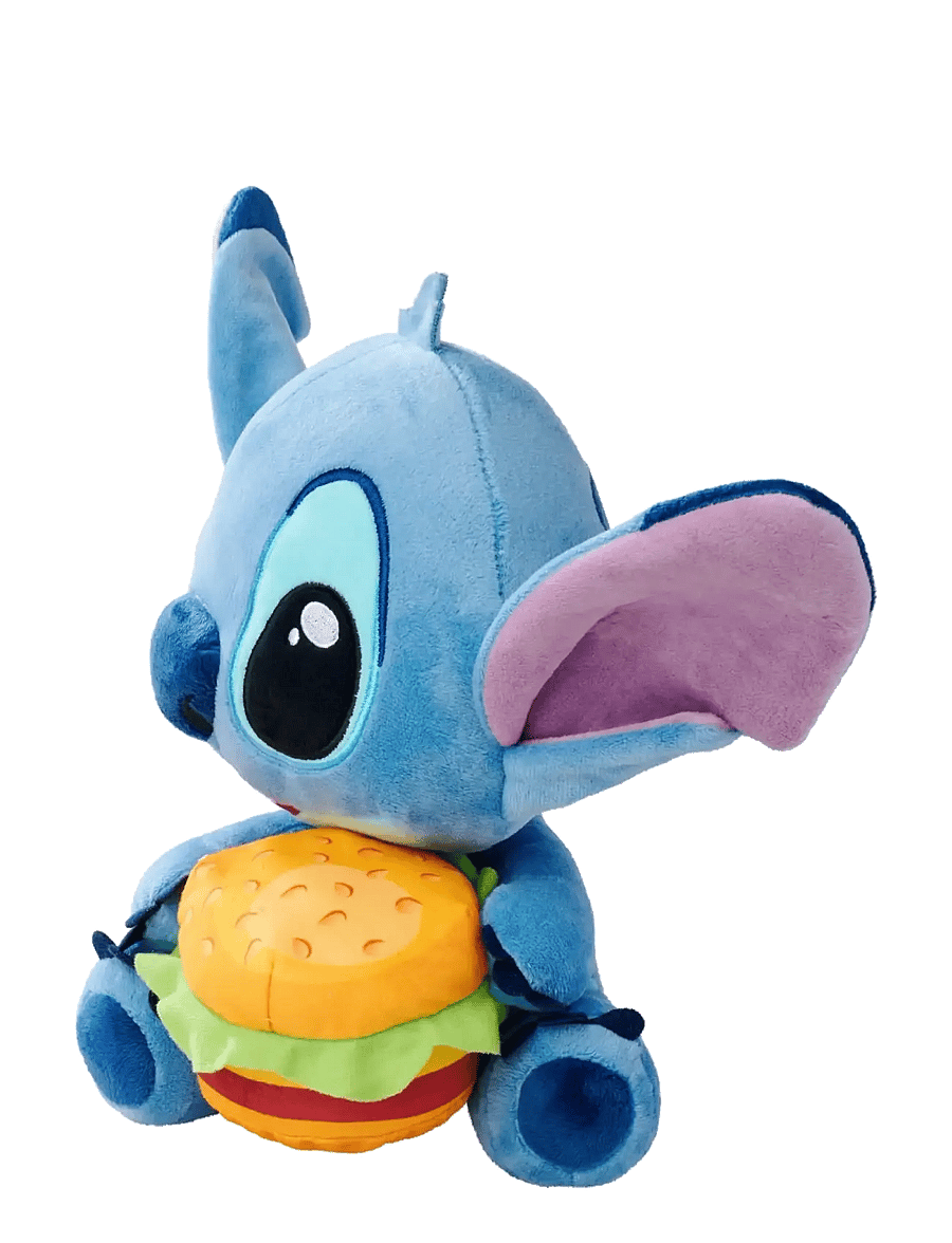 Lilo & Stitch - Disney Stitch with Burger 25 cm - kuscheltiere - blue - 2