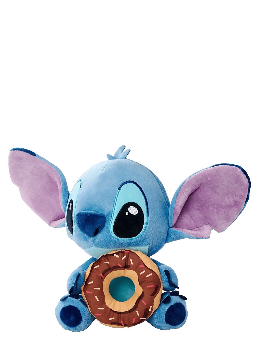 Lilo & Stitch - Disney Stitch with Doughnut 25 cm - tøjdyr - blue - 3