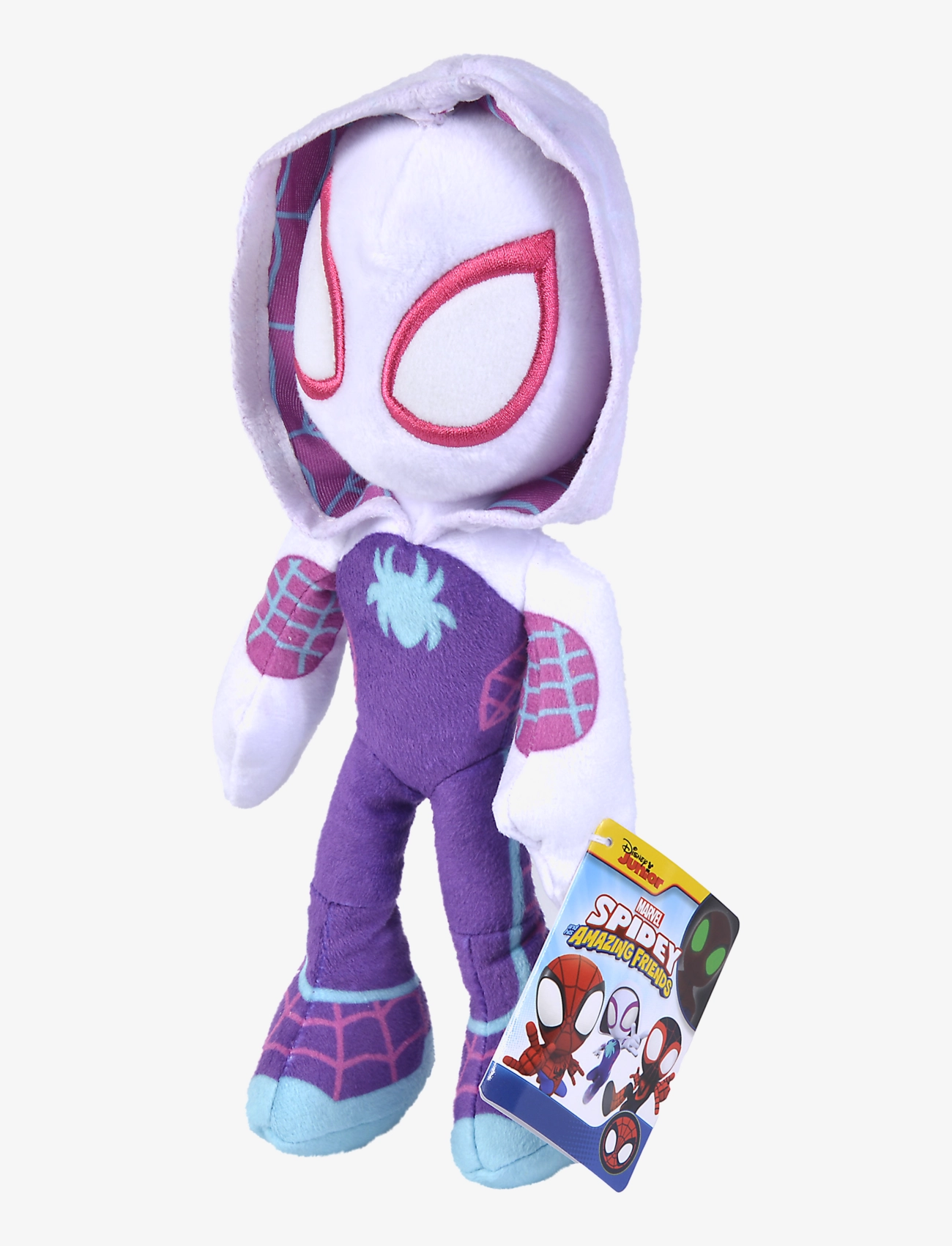 Spider-man - Marvel Ghost Spider Plush with GID Eyes (25cm) - bamser - purple - 2