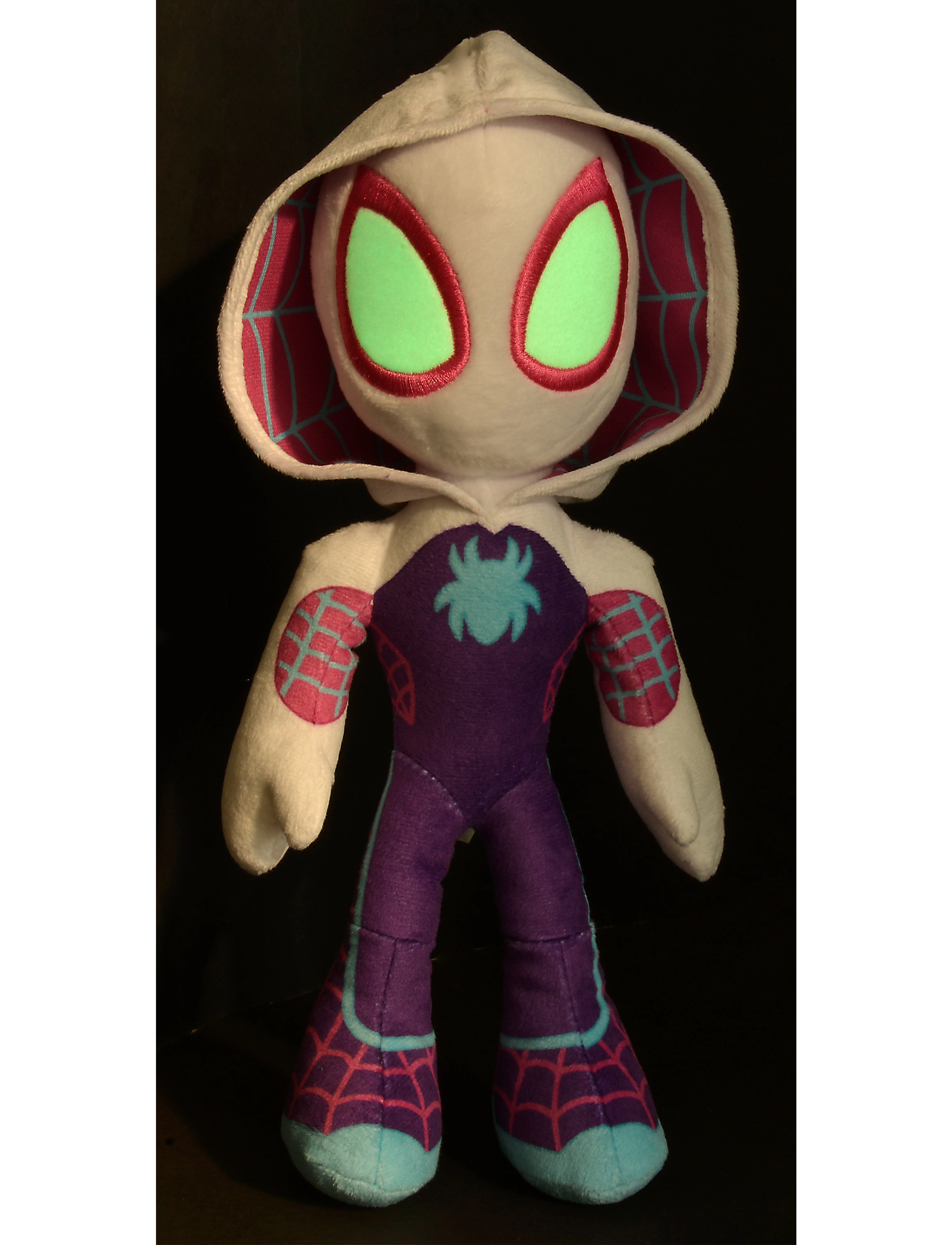 Spider-man - Marvel Ghost Spider Plush with GID Eyes (25cm) - bamser - purple - 5