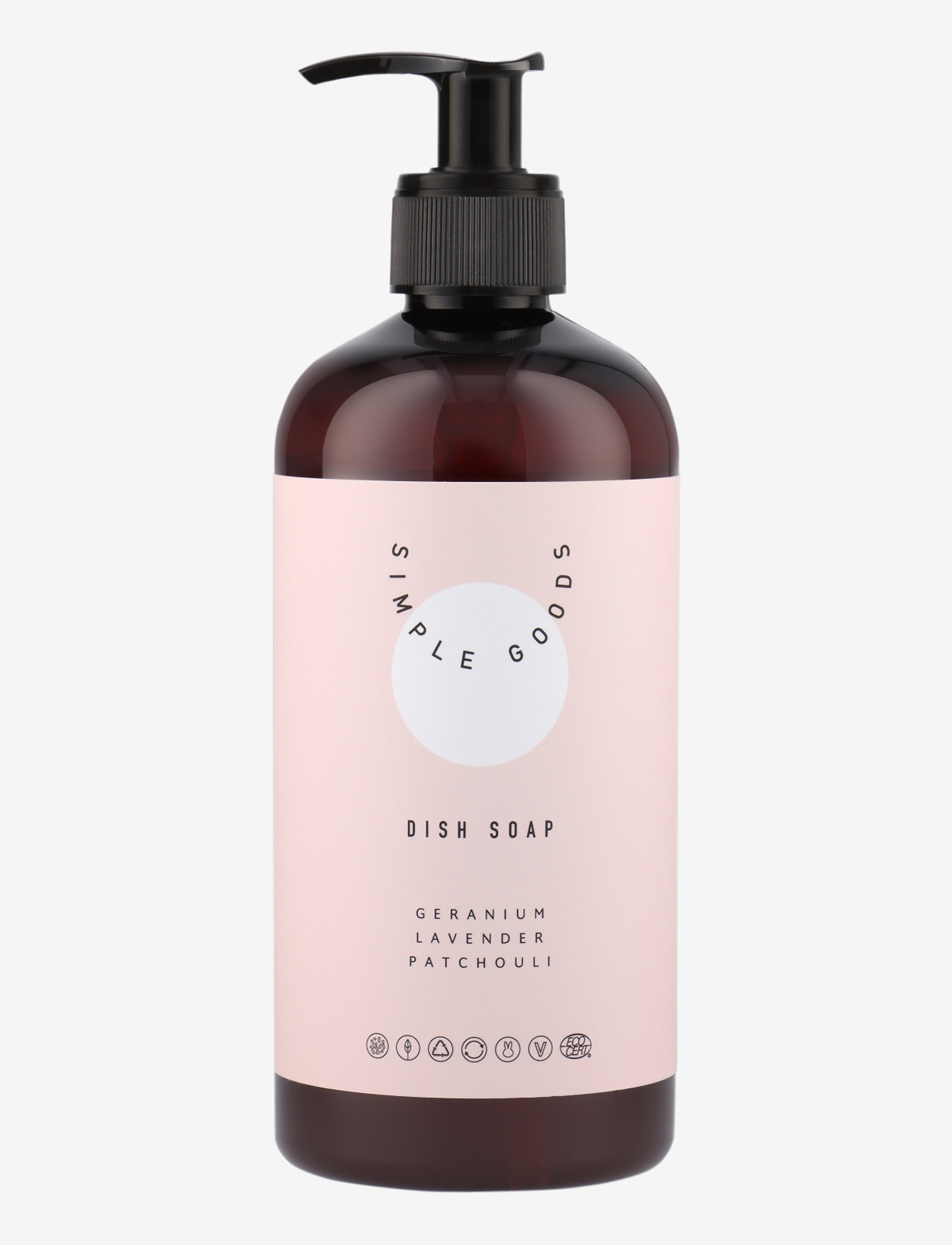Simple Goods Geranium Dish Soap 450 ml - Diskning - PINK / BROWN / clear