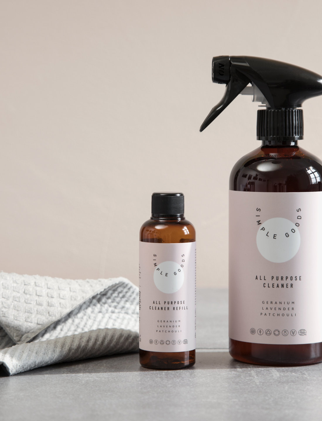 Simple Goods - Refill All Purpose Cleaner, Geranium, Lavender, Patchouli - reinigung - clear - 1