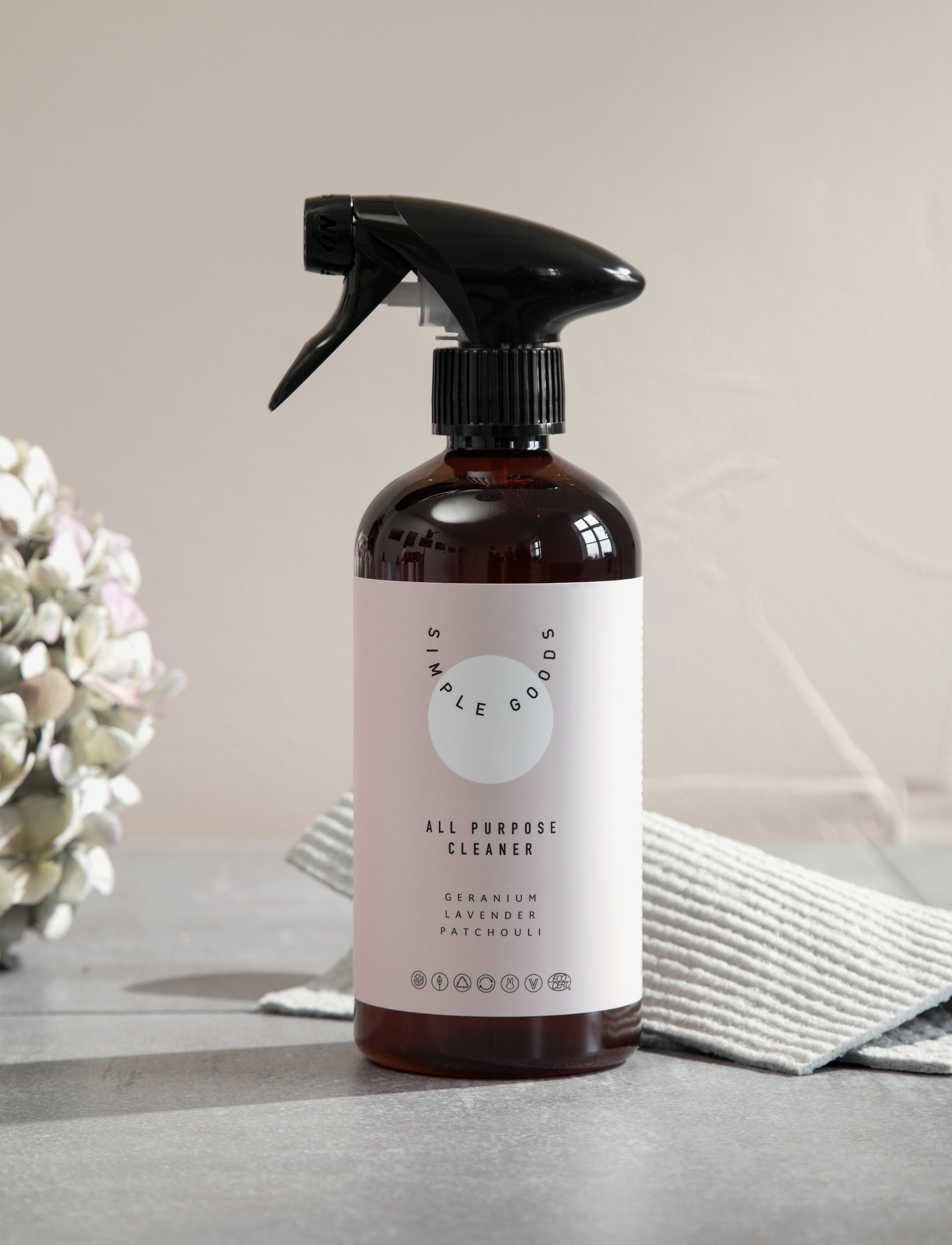 Simple Goods - Geranium All Purpose Cleaner 500 ml - cleaning - clear - 1