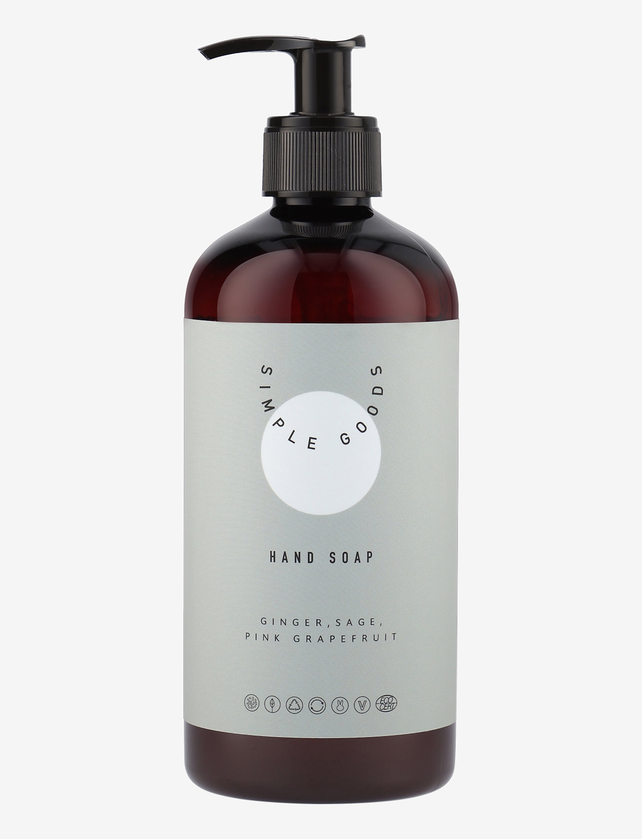 Simple Goods - Hand Soap, Ginger, Sage, Pink Grapefruit - flydende sæber - clear - 0
