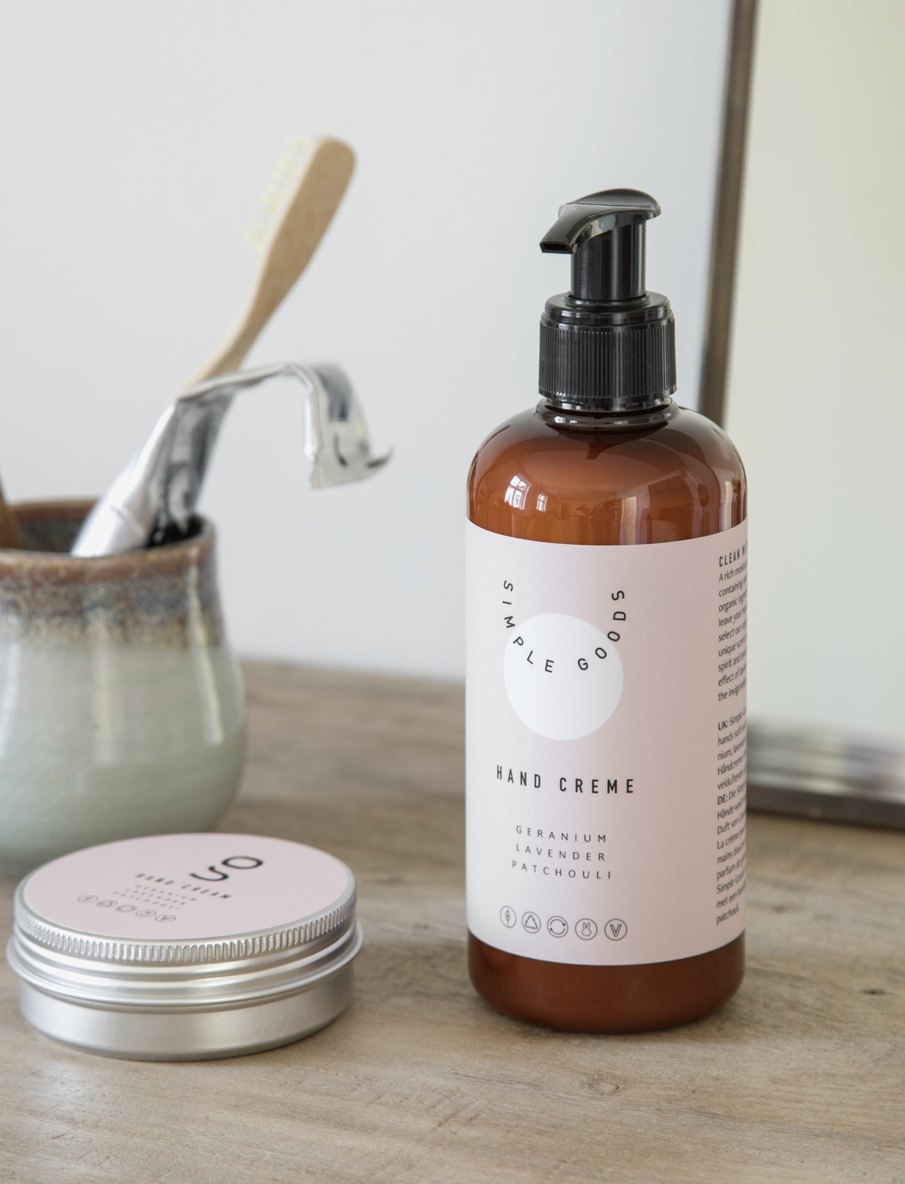 Simple Goods - Geranium Hand Cream 250 ml - hand cream - clear - 4
