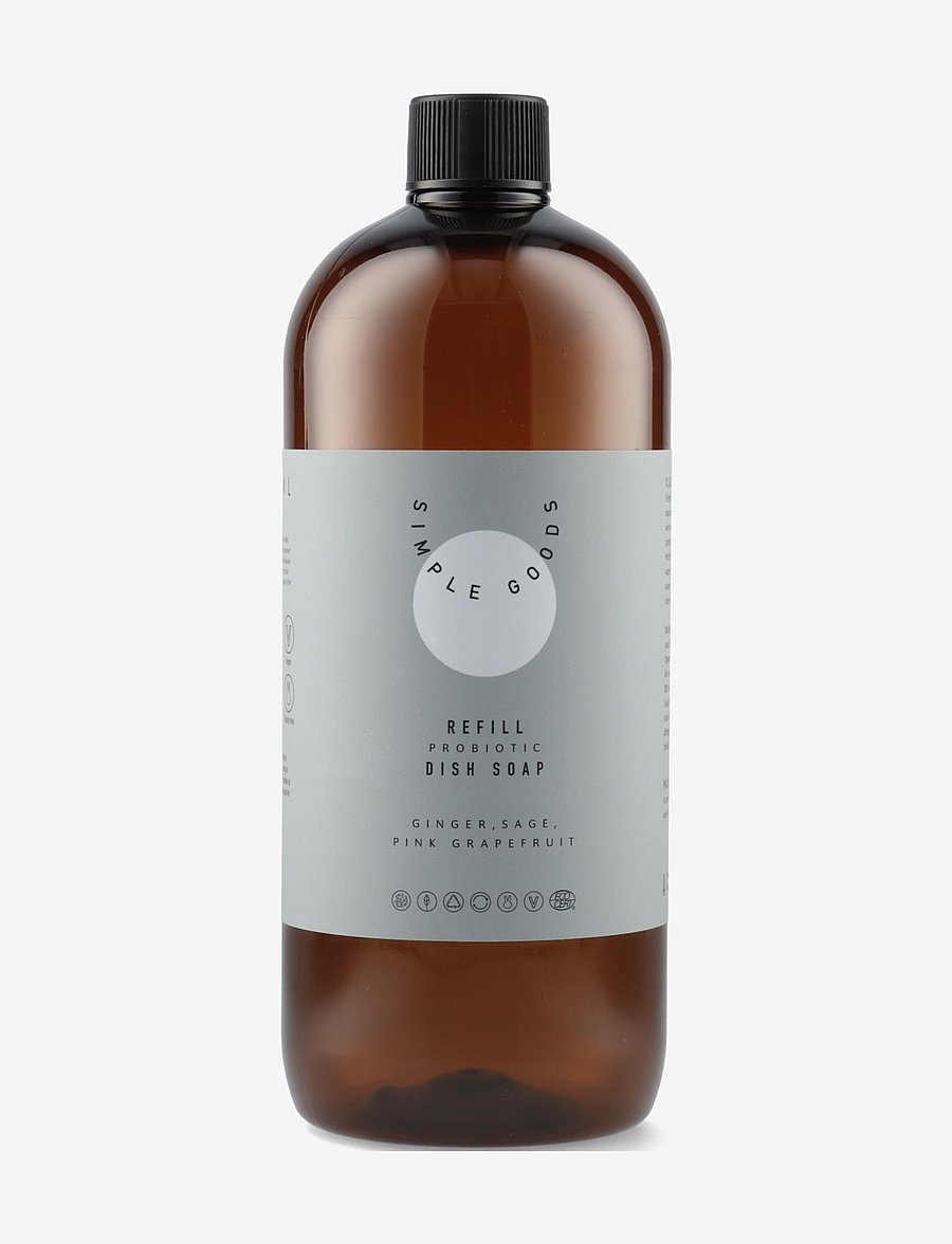 Simple Goods - Refill Dish Soap Ginger, Sage & Grapefruit 1000 ml - brown - 0