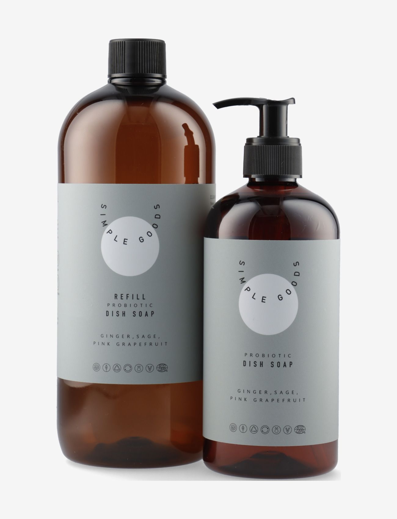 Simple Goods - Refill Dish Soap Ginger, Sage & Grapefruit 1000 ml - brown - 2