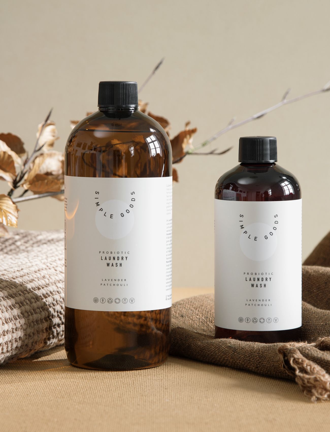 Simple Goods - Refill Laundry Wash, Lavender & Patchouli 1000 ml - køb efter pris - brown - 2
