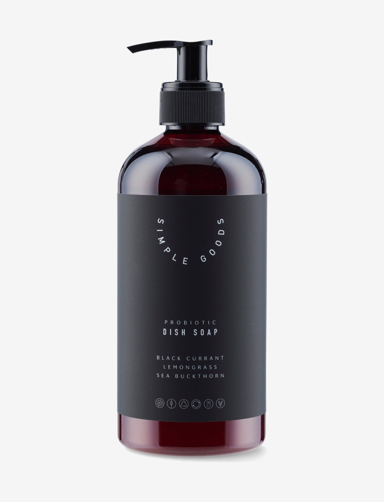Simple Goods - Lemongrass/Black Currant  Dish Soap 450 ml - nõudepesuvedelik ja -seebid - clear - 1