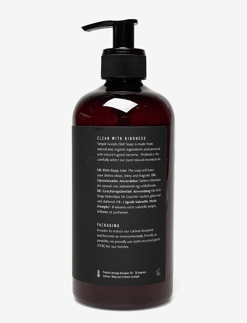Simple Goods - Lemongrass/Black Currant Dish Soap 450 ml - nõudepesuvedelik ja -seebid - clear - 2