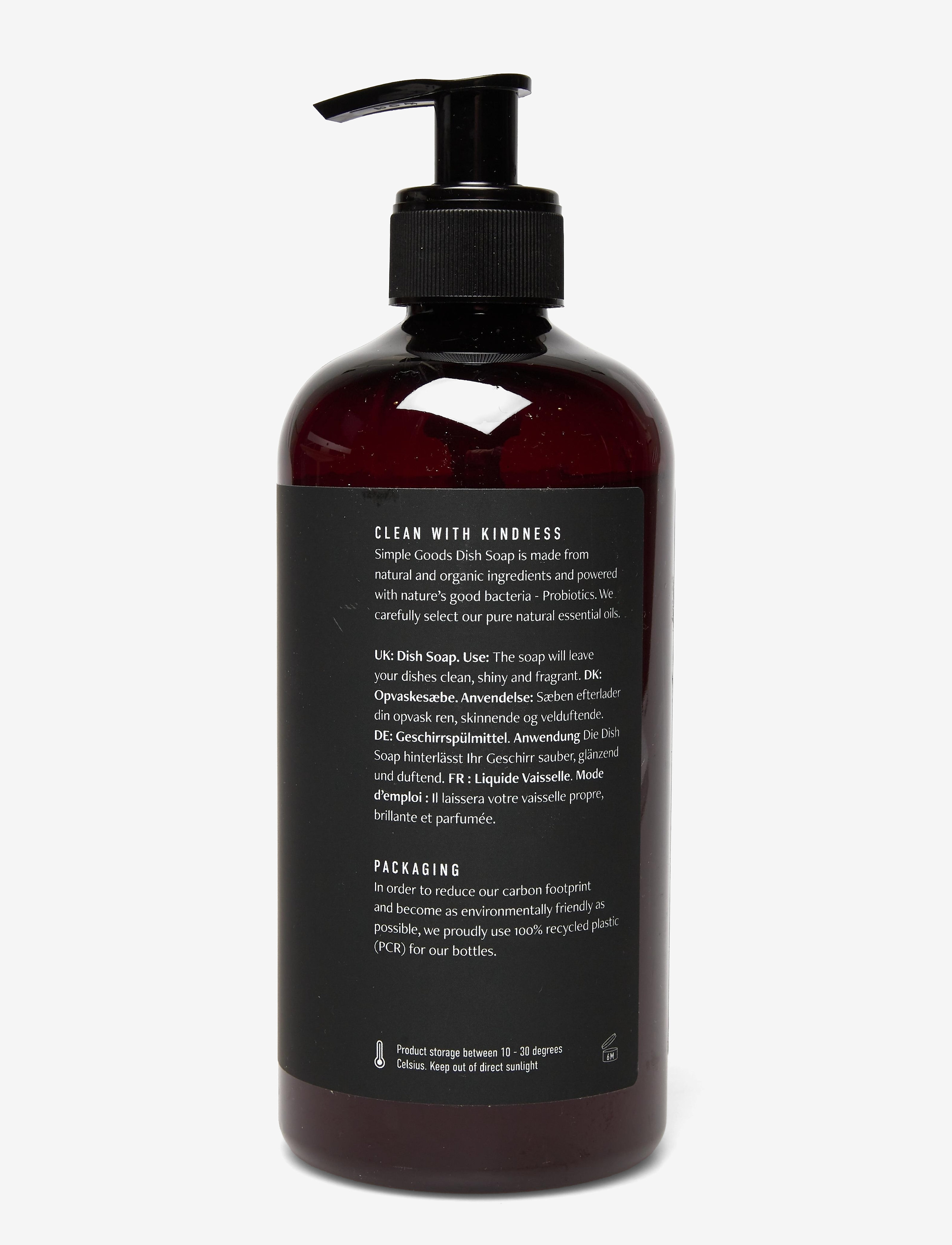 Simple Goods - Lemongrass/Black Currant  Dish Soap 450 ml - plovimo skystis ir indų plovikliai - clear - 2