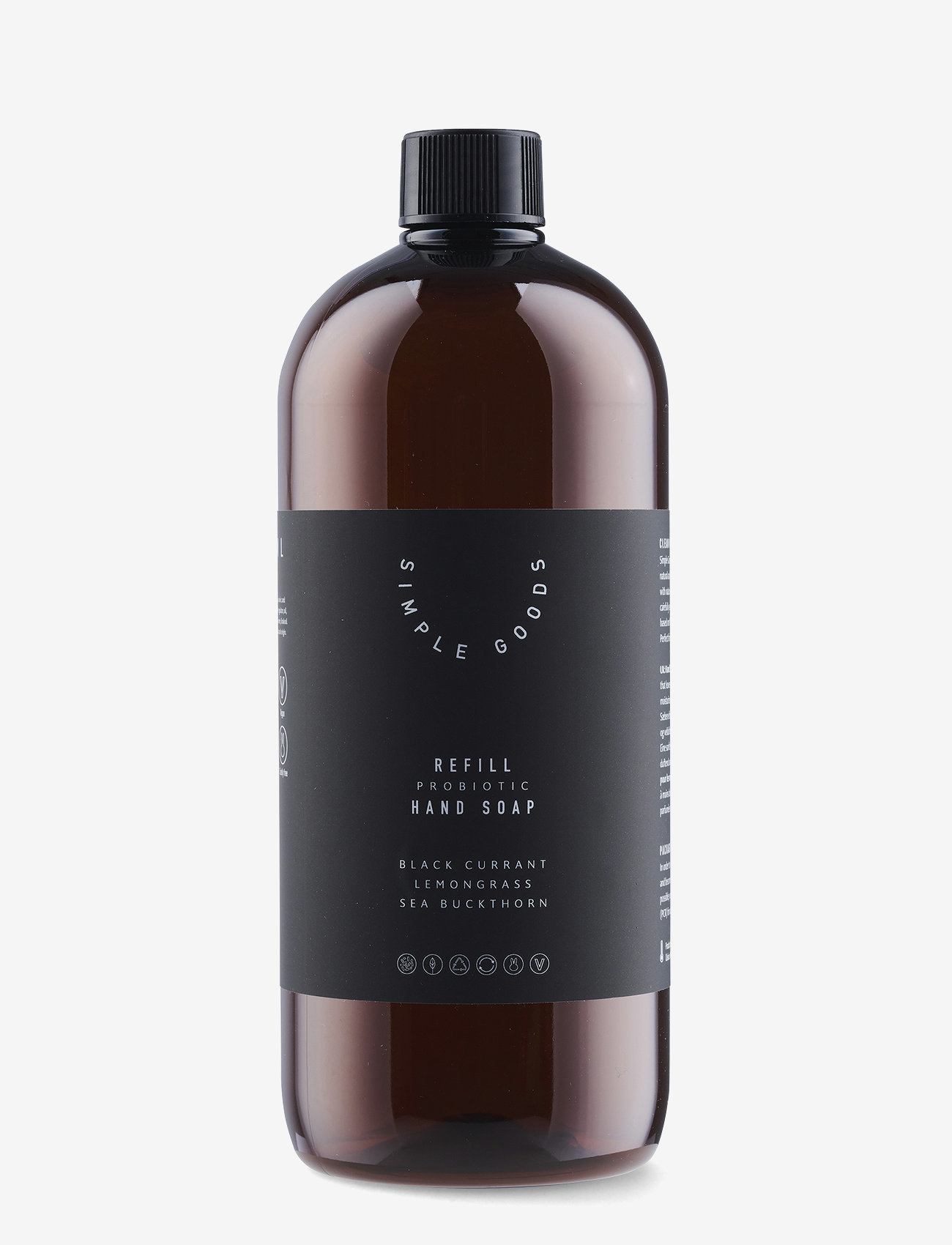 Simple Goods - Refill Hand Soap, Solbær, Citrongræs, Havtorn 1000 ml - brown - 0