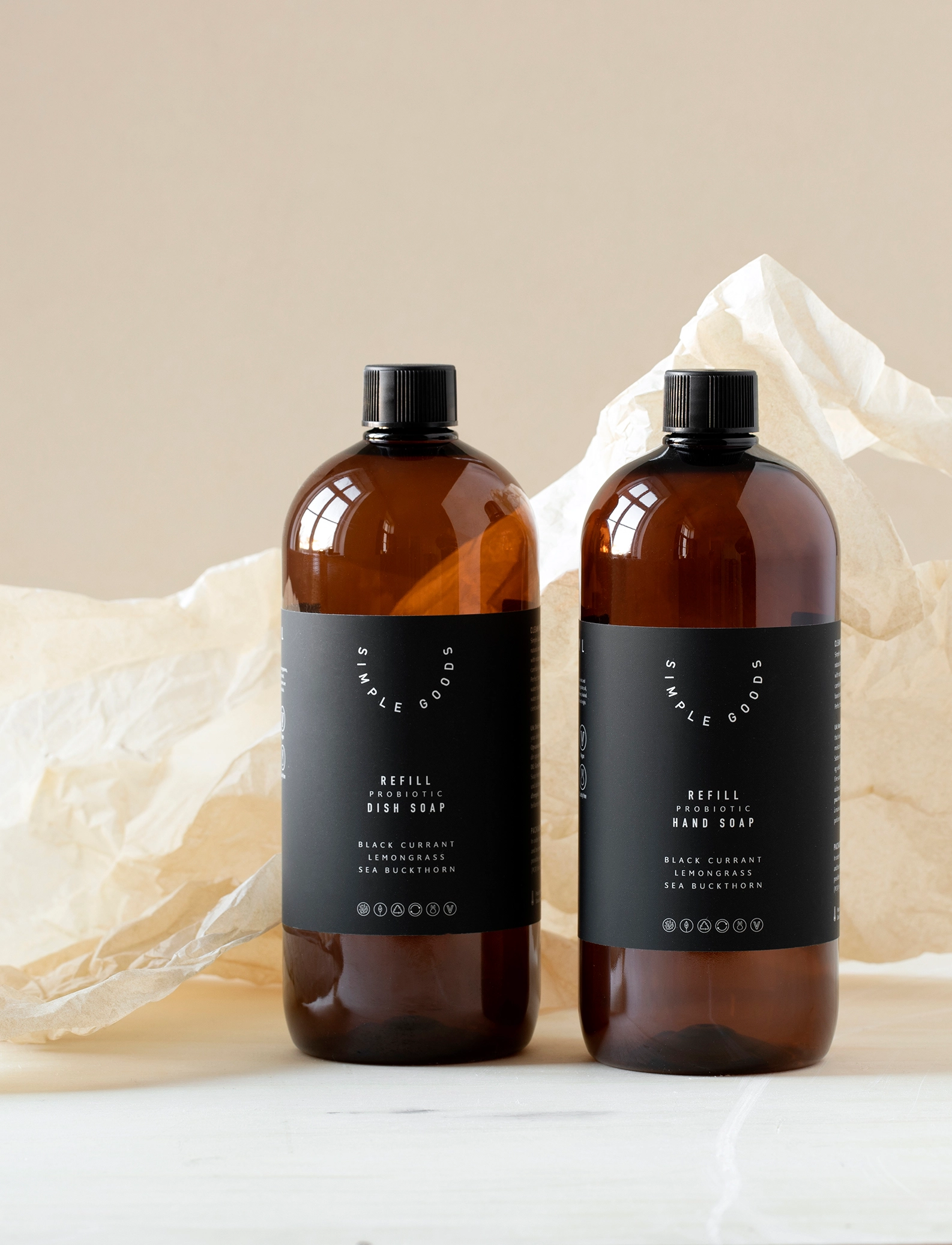 Simple Goods - Refill Hand Soap, Black Currant - brown - 1