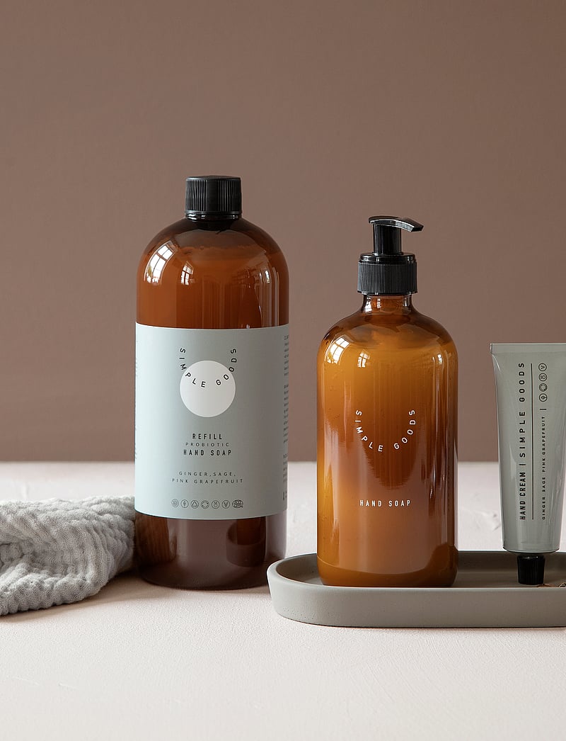 Simple Goods - Empty Glass Bottle Hand Soap 500 ml - flüssige handseifen - brown - 0