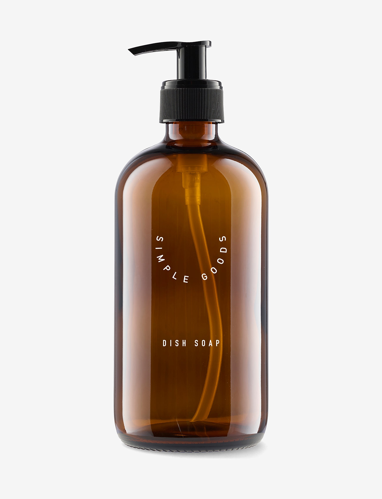 Simple Goods - Glass Empty Glass Bottle Dish Soap 500 ml - afwasmiddel - brown - 0