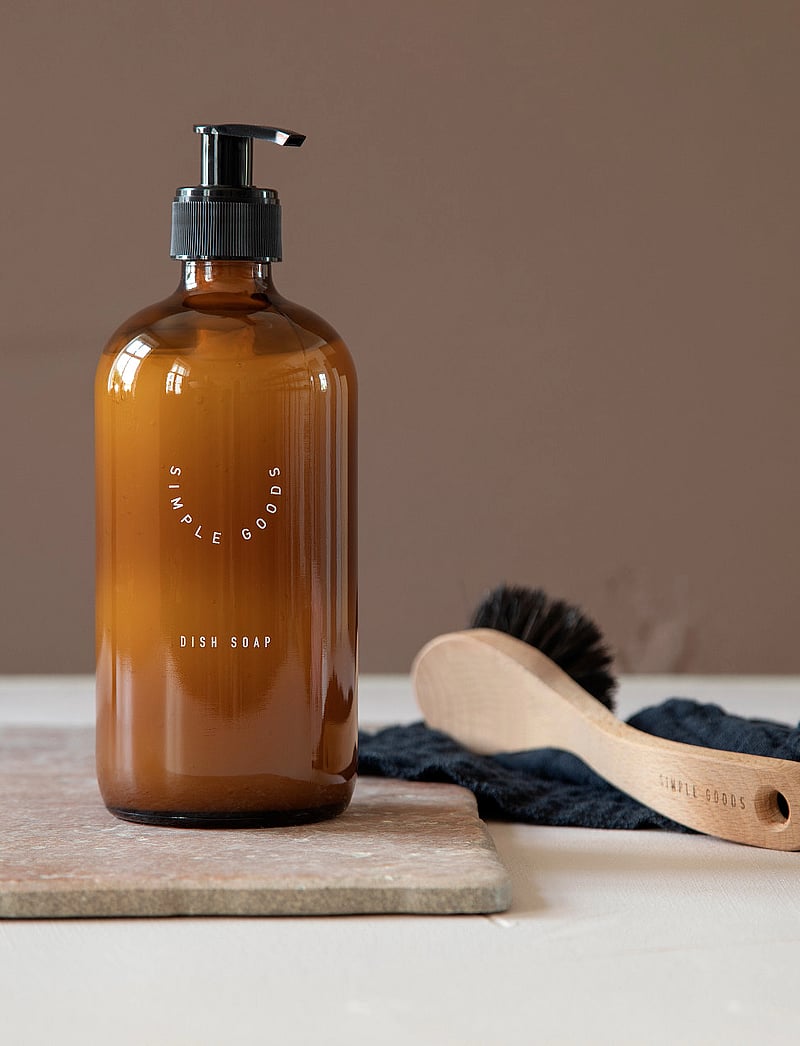 Simple Goods - Empty Glass Bottle Dish Soap 500 ml - płyn do naczyń - brown - 0