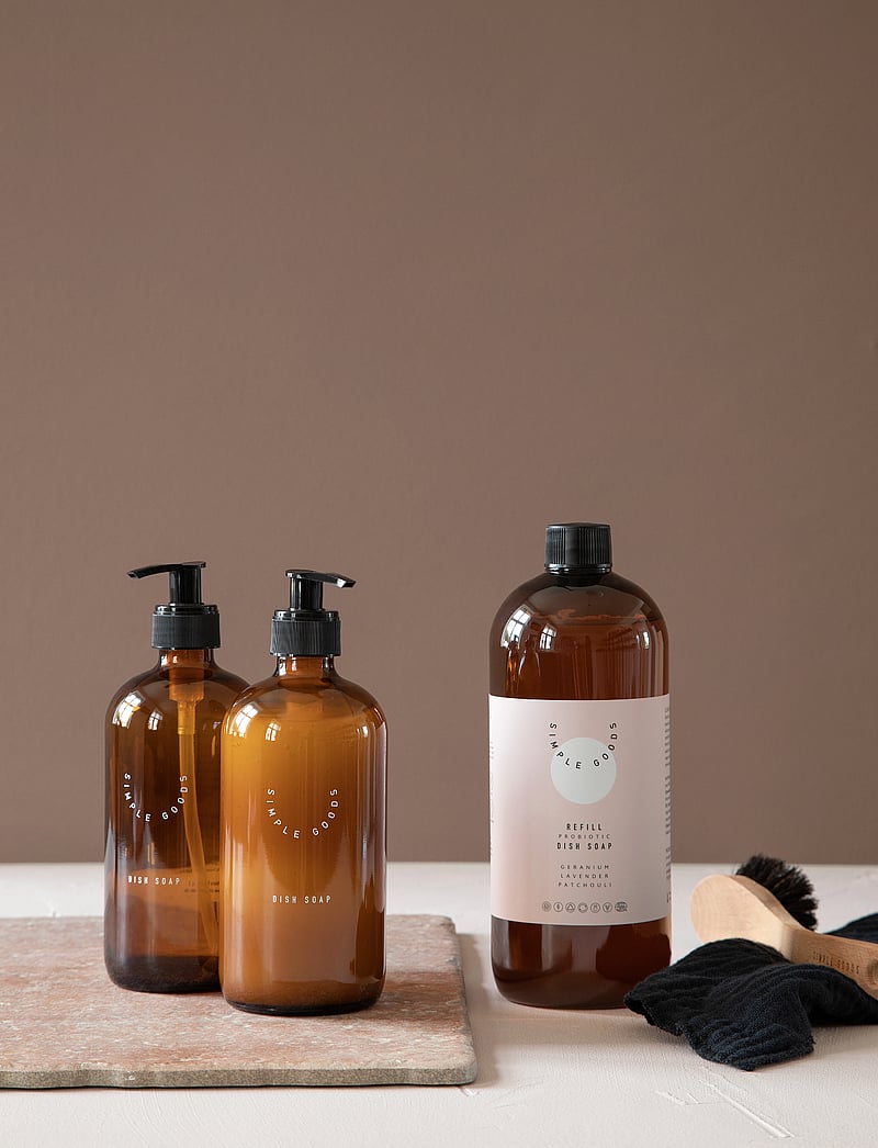 Simple Goods - Empty Glass Bottle Dish Soap 500 ml - płyn do naczyń - brown - 2