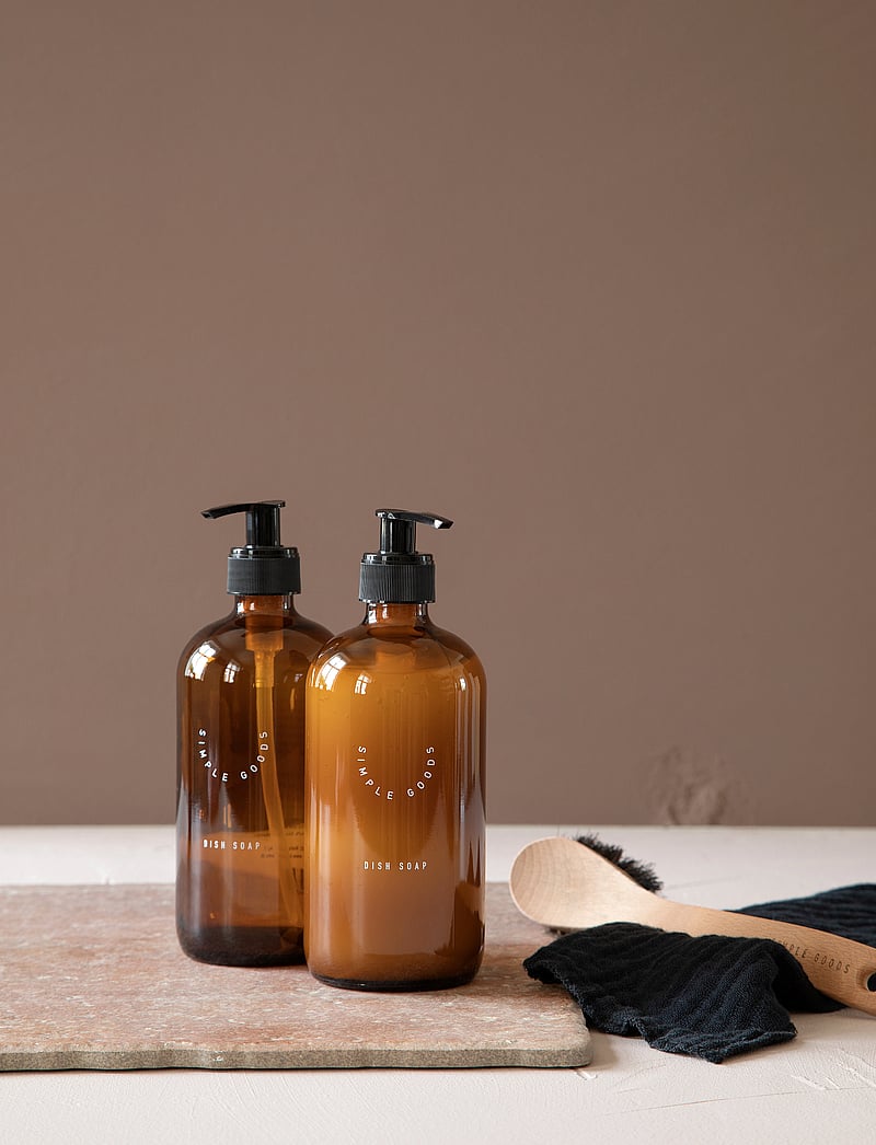 Simple Goods - Empty Glass Bottle Dish Soap 500 ml - płyn do naczyń - brown - 3