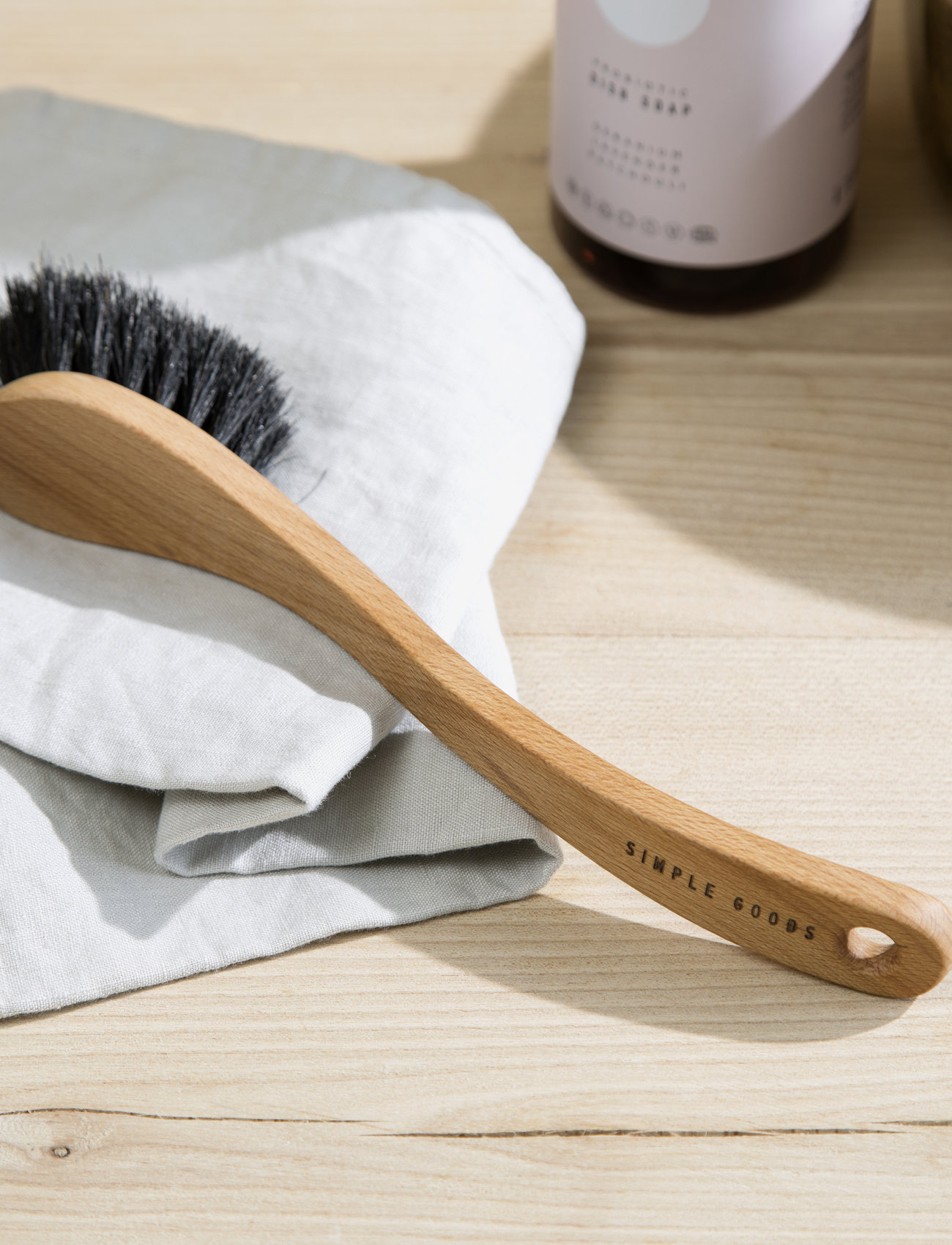 Simple Goods - Dish Brush Soft - dishcloths & brushes - wood - 1