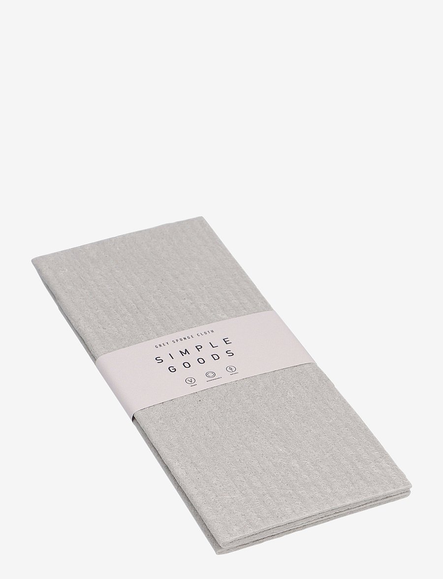 Simple Goods - Sponge Cloth Grey - nõudepesulapid ja -harjad - grey - 0