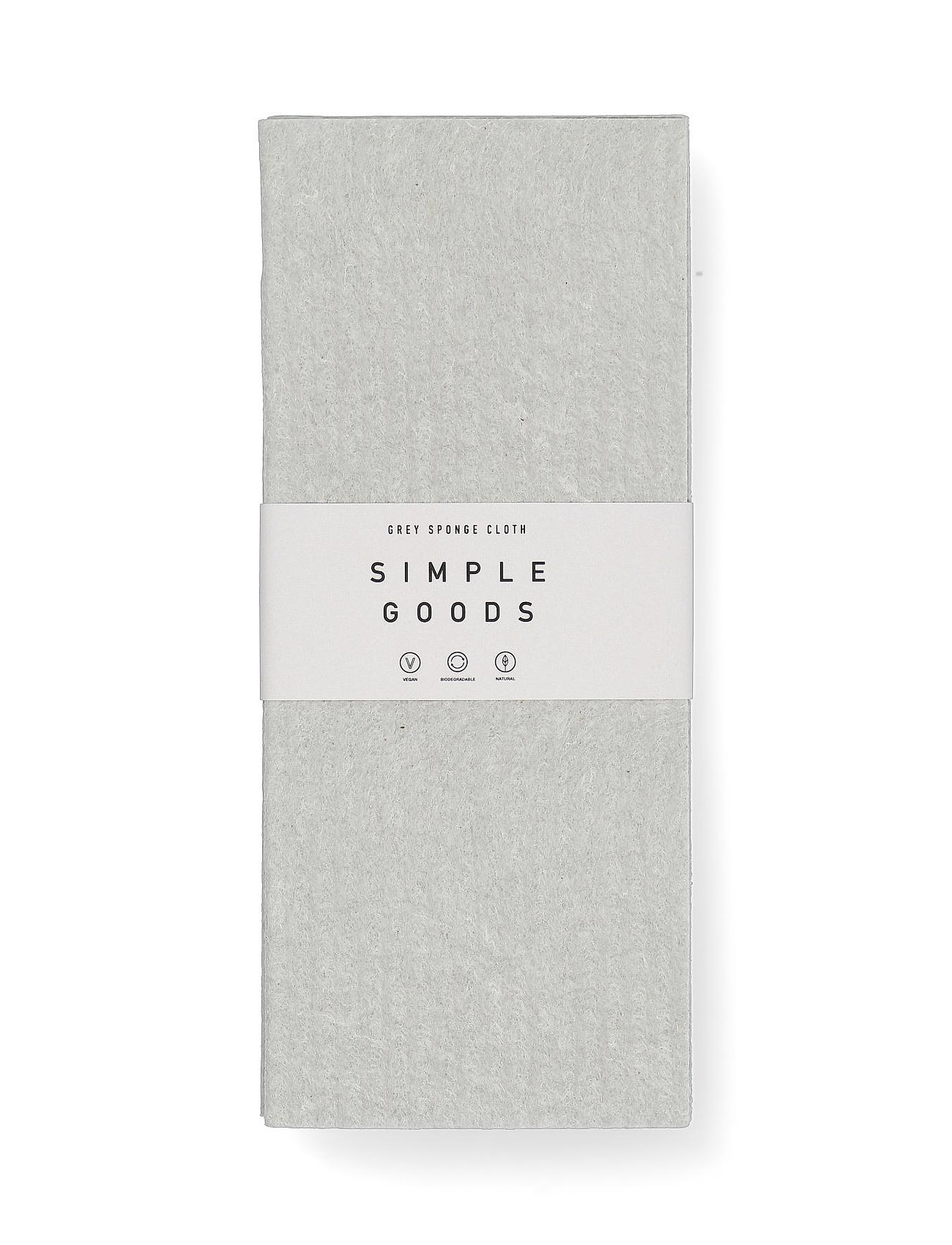 Simple Goods - Sponge Cloth Grey - rätit & tiskiharjat - grey - 1