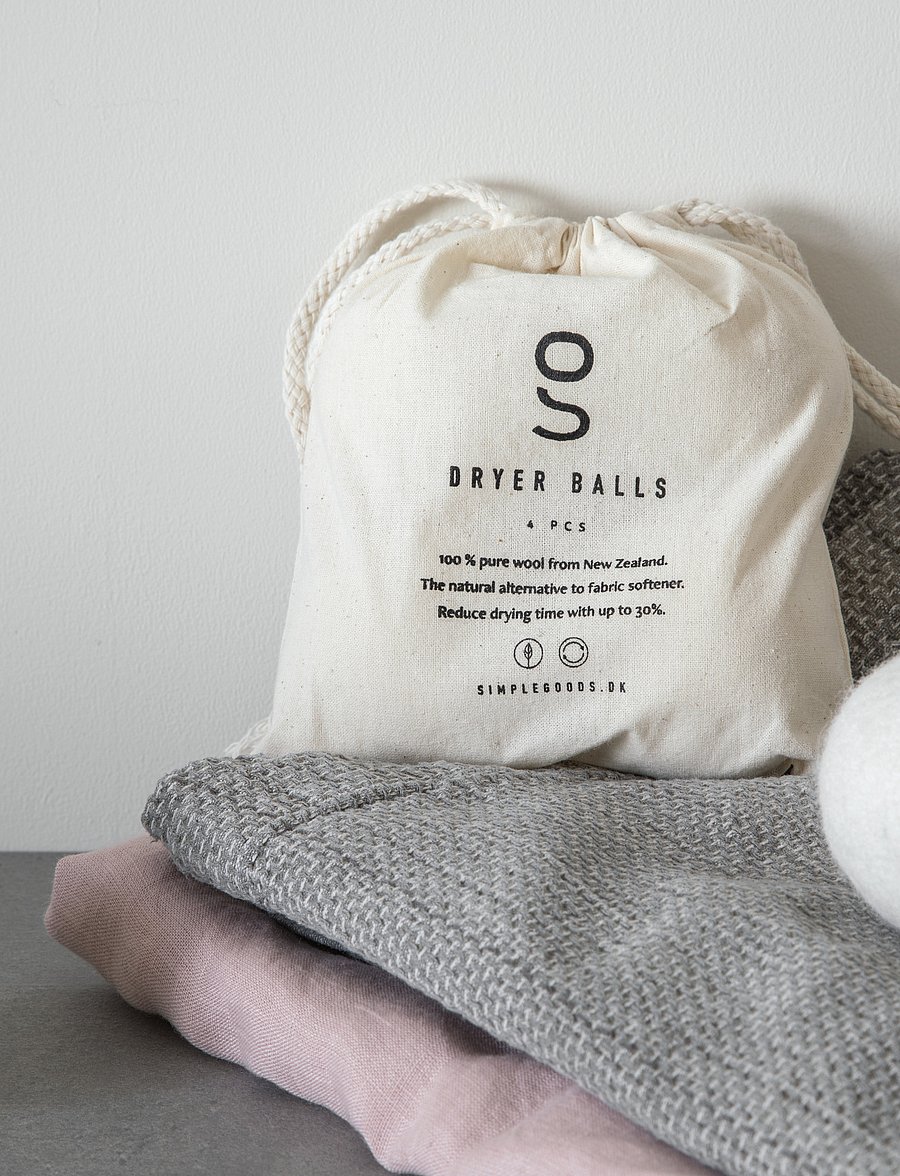 Simple Goods - Wool Dryer Balls 4 pcs. - tøjpleje - beige - 2