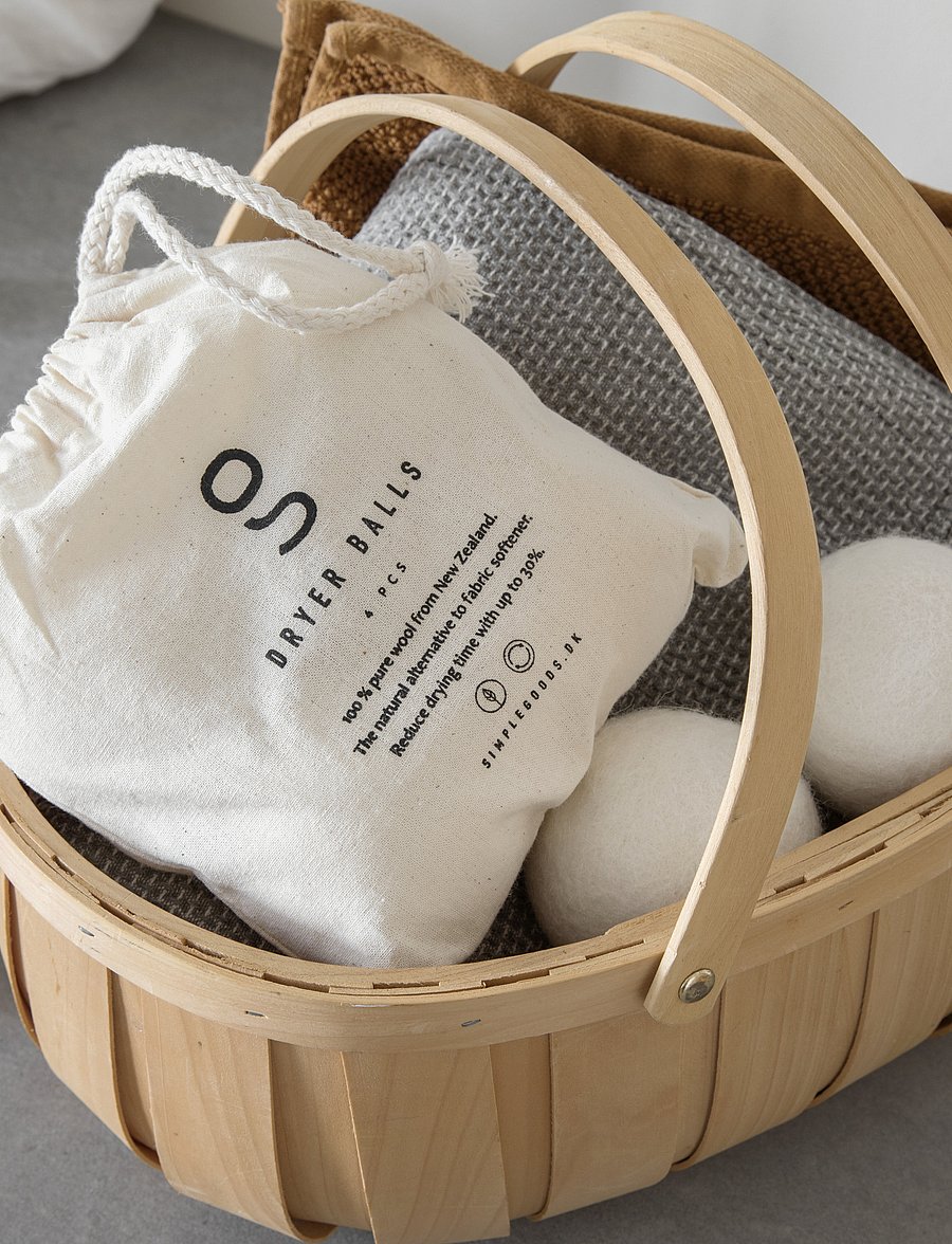 Simple Goods - Wool Dryer Balls 4 pcs. - tøjpleje - beige - 3