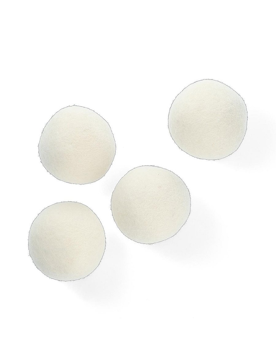 Simple Goods - Wool Dryer Balls 4 pcs. - tøjpleje - beige - 5