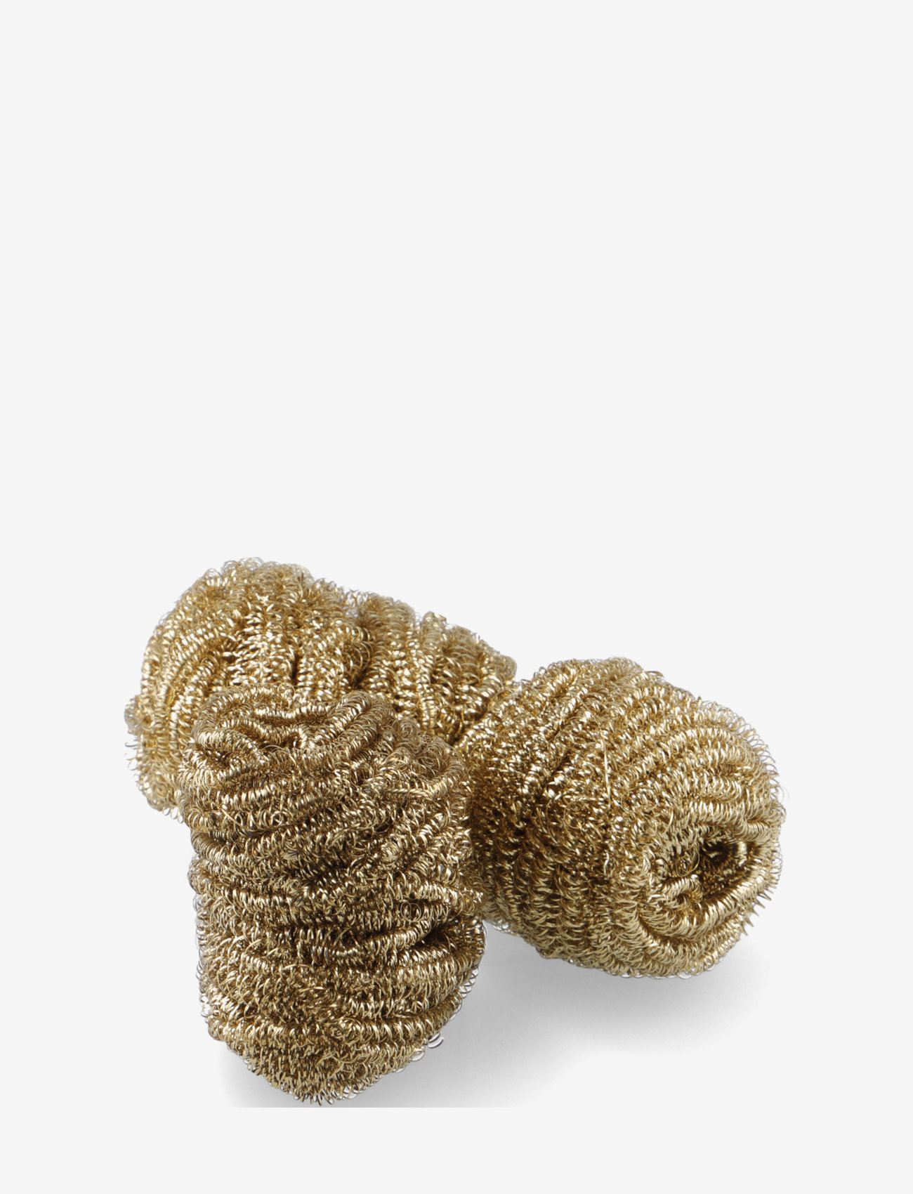 Simple Goods - Brass Scrub, pack of 3 - nõudepesulapid ja -harjad - gold - 0