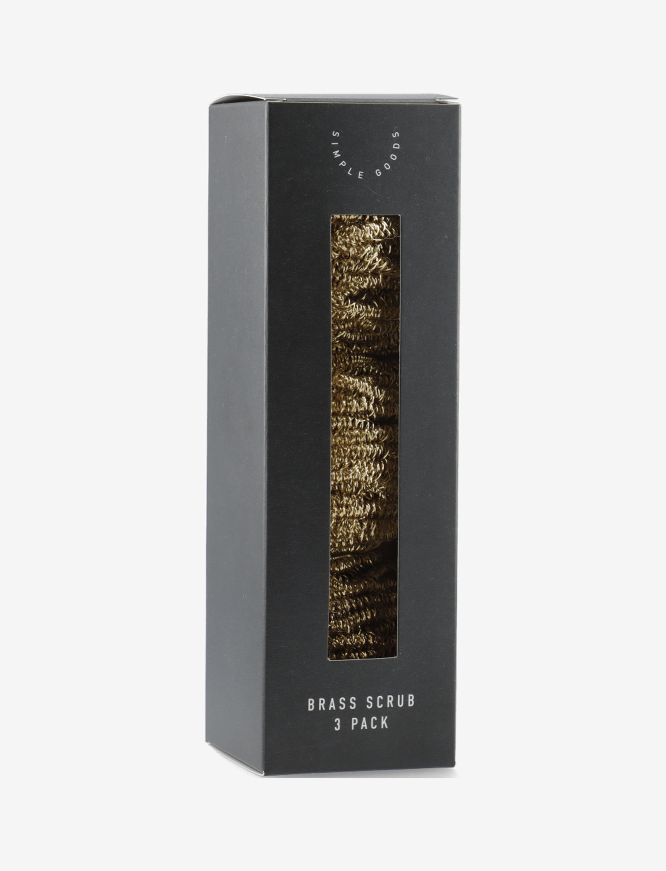 Simple Goods - Brass Scrub, pack of 3 - nõudepesulapid ja -harjad - gold - 1