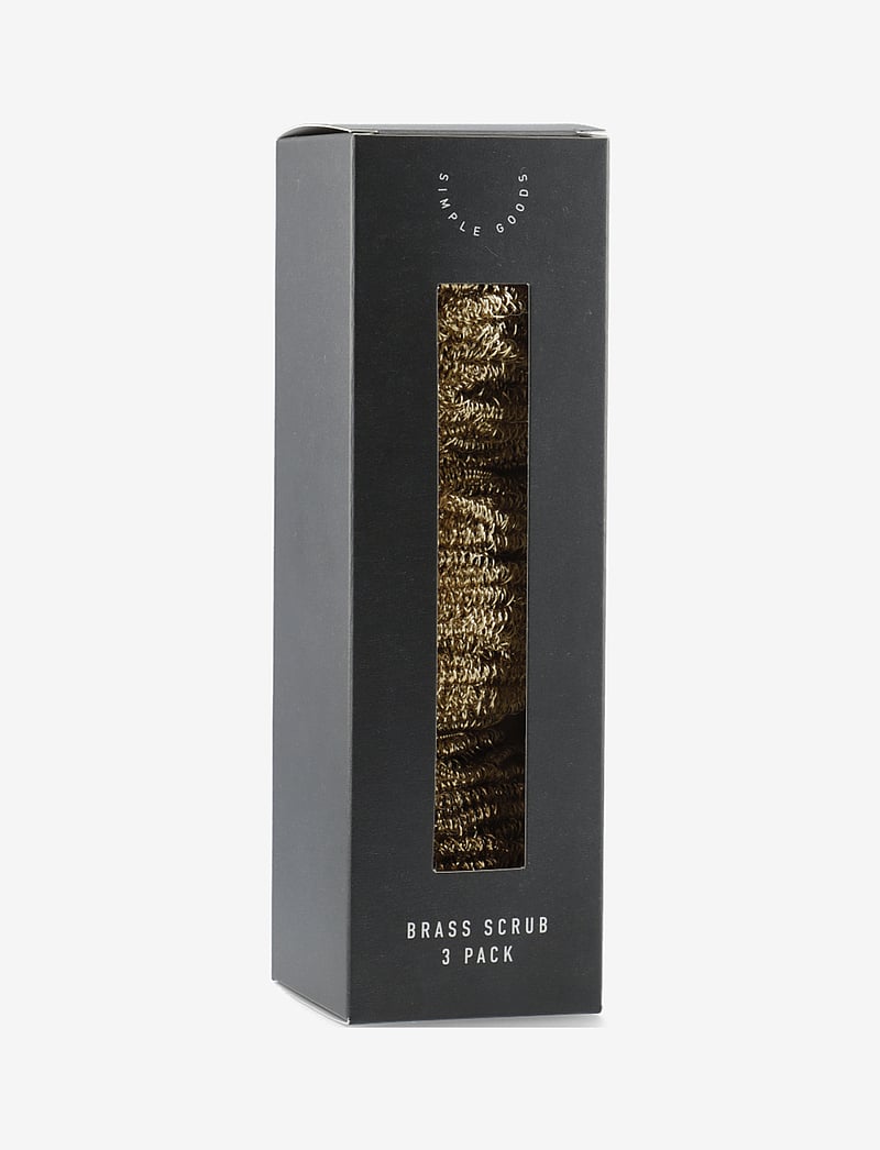 Simple Goods - Brass Scrub, pack of 3 - tücher & spülbürste - gold - 1