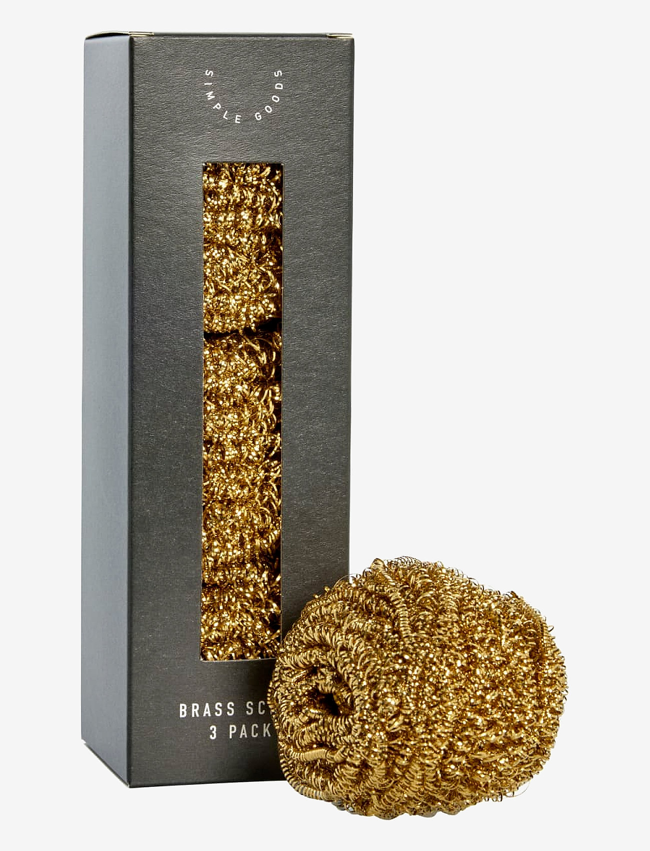 Simple Goods - Brass Scrub, pack of 3 - dishcloths & brushes - l. gold - 0